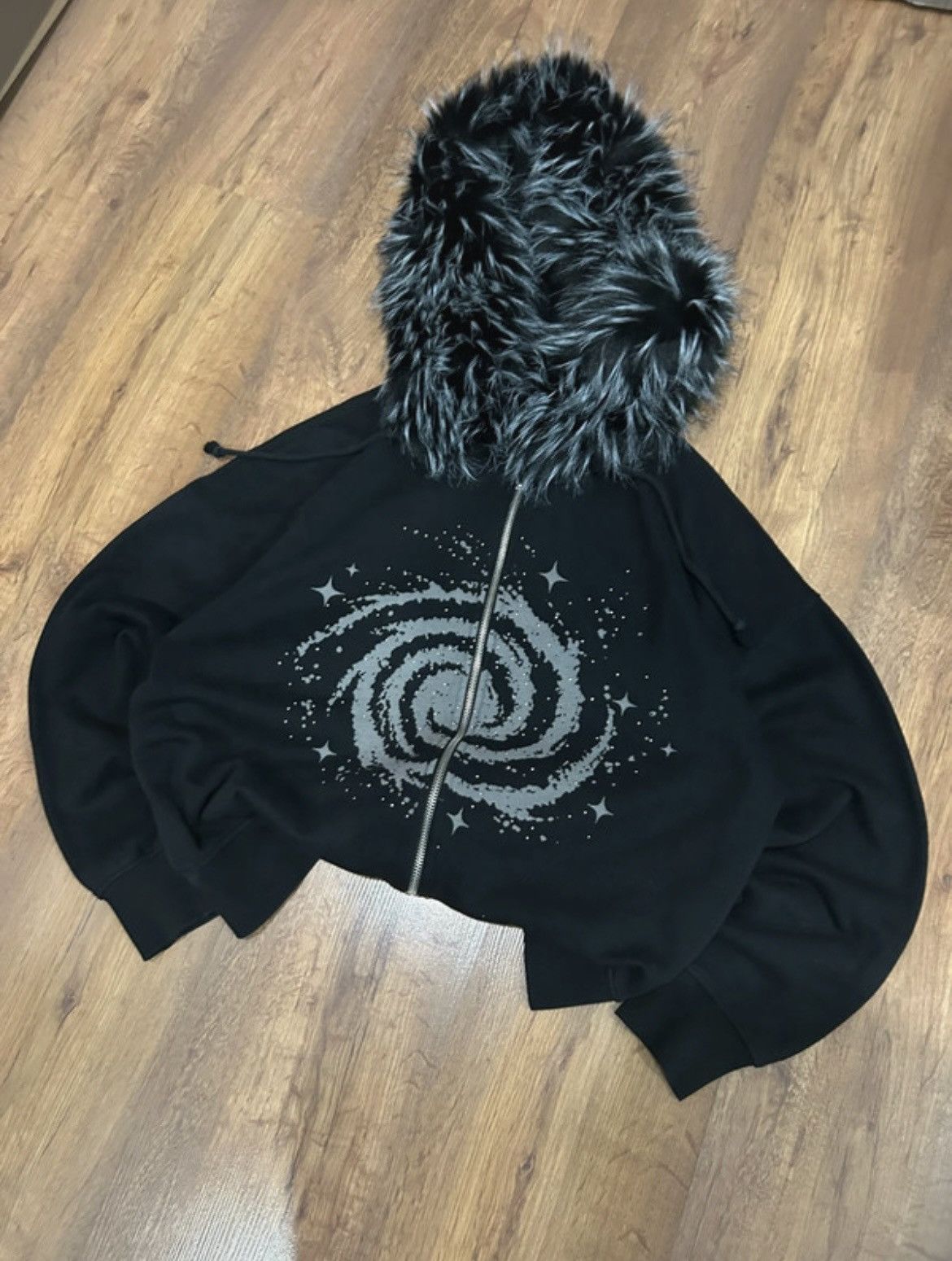 Other y2k faux furr zip up hoodie opium Size S / US 4 / IT 40 - 2 Thumbnail