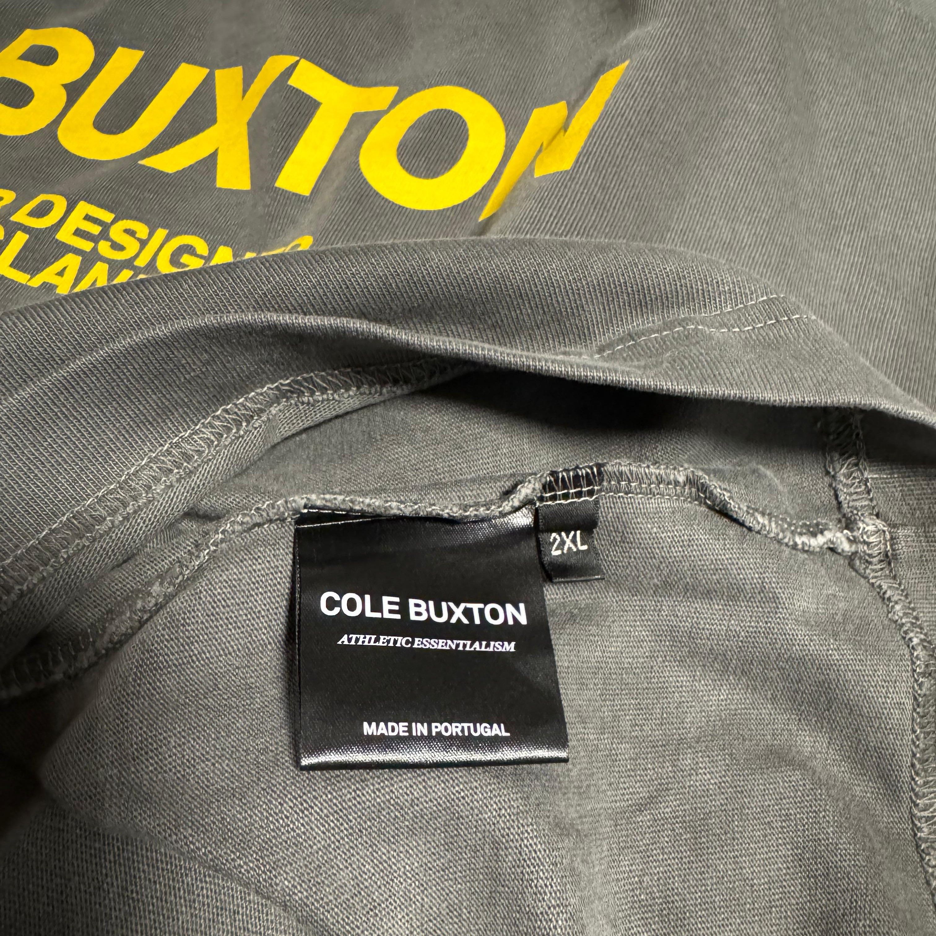 Cole Buxton Grey and Yellow Sportswear Logo Oversized T-Shirt Size US XXL / EU 58 / 5 - 7 Thumbnail