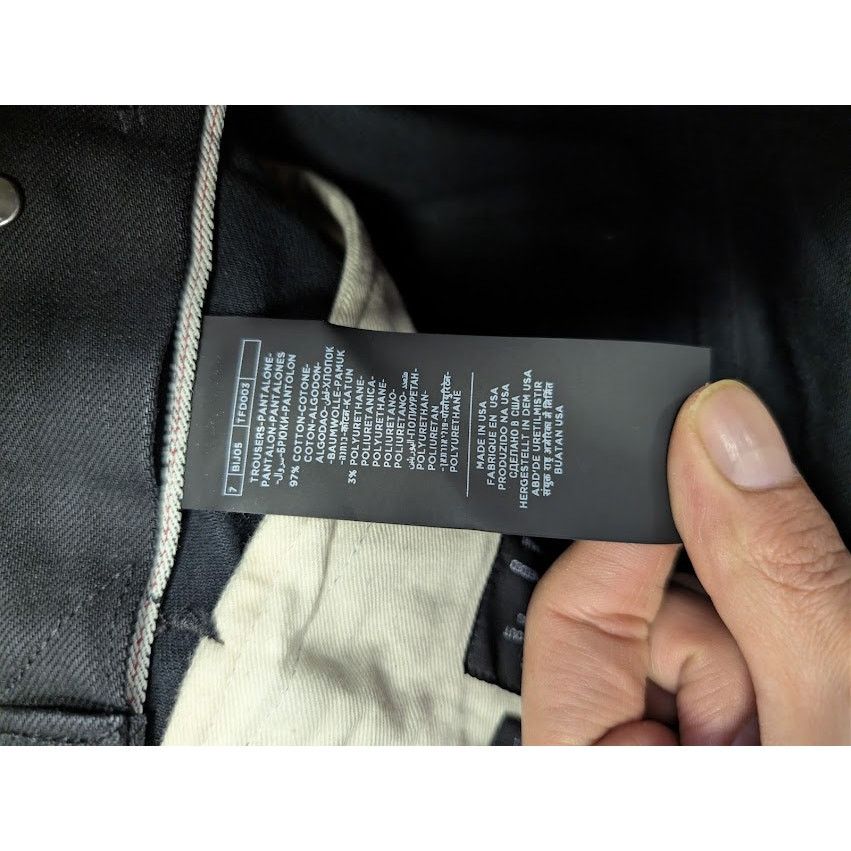 Tom Ford o1rshd1 Regular Fit Denim Jeans in Black Size US 29 - 19 Thumbnail