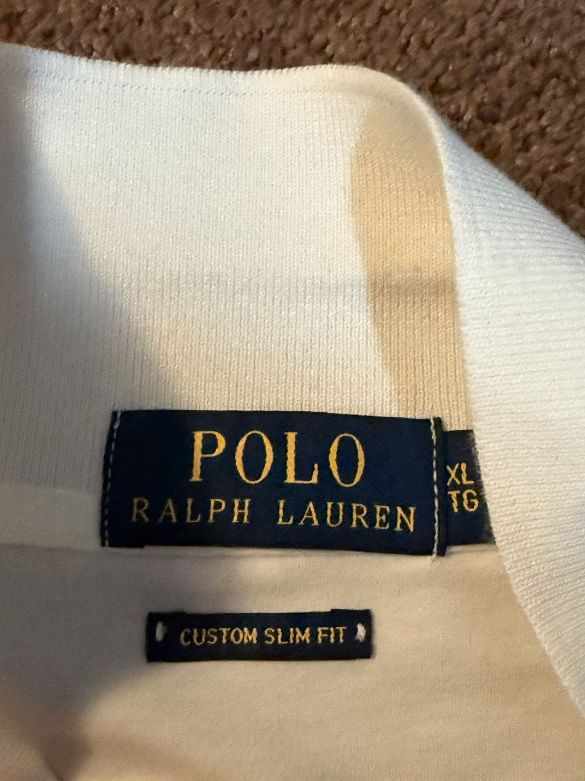 Ralph Lauren White Polo Collar Shirt Size US XL / EU 56 / 4 - 3 Thumbnail