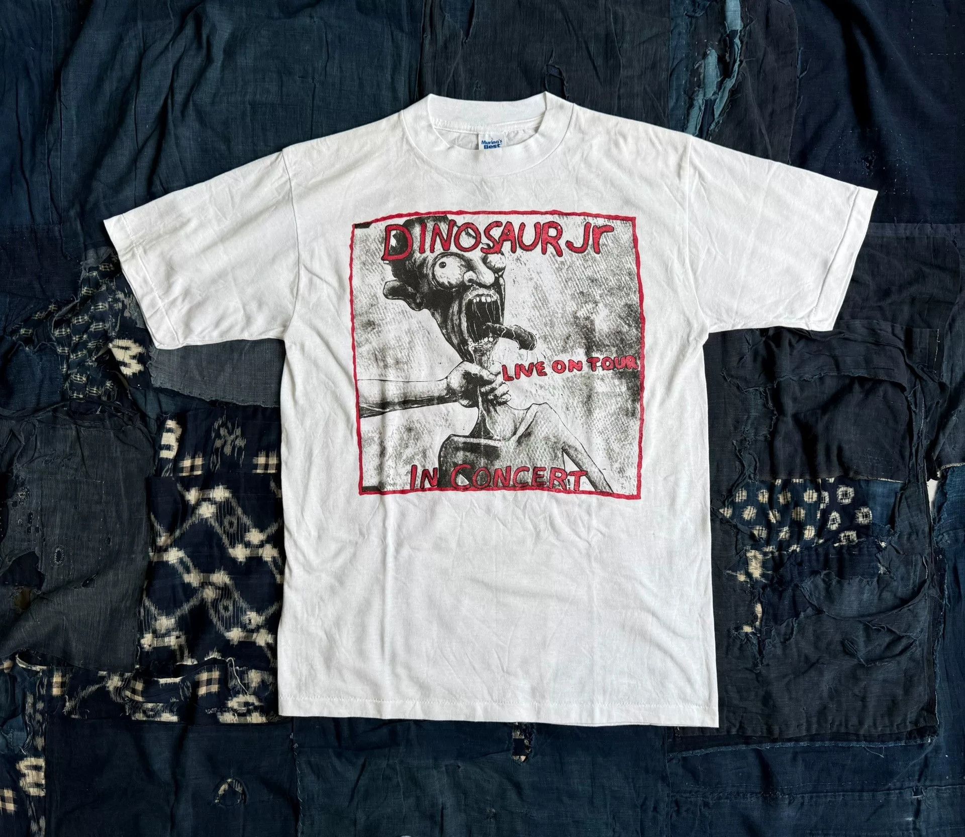 Vintage Vintage Dinosaur Jr Live Tour Tee Size US XXS / EU 40 - 1 Thumbnail