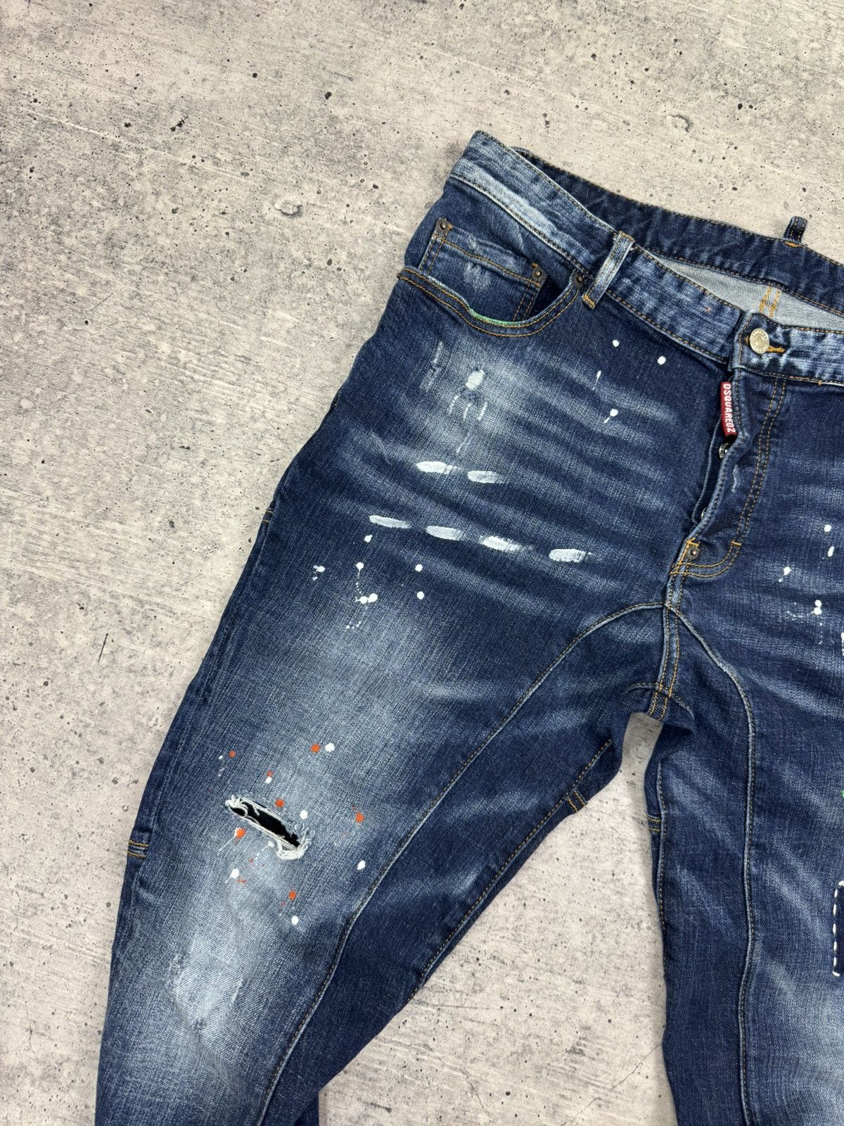 Dsquared2 Dsquared2 Dsquared Painted Patchwork Italian Jeans Trousers Size US 36 / EU 52 - 10 Thumbnail