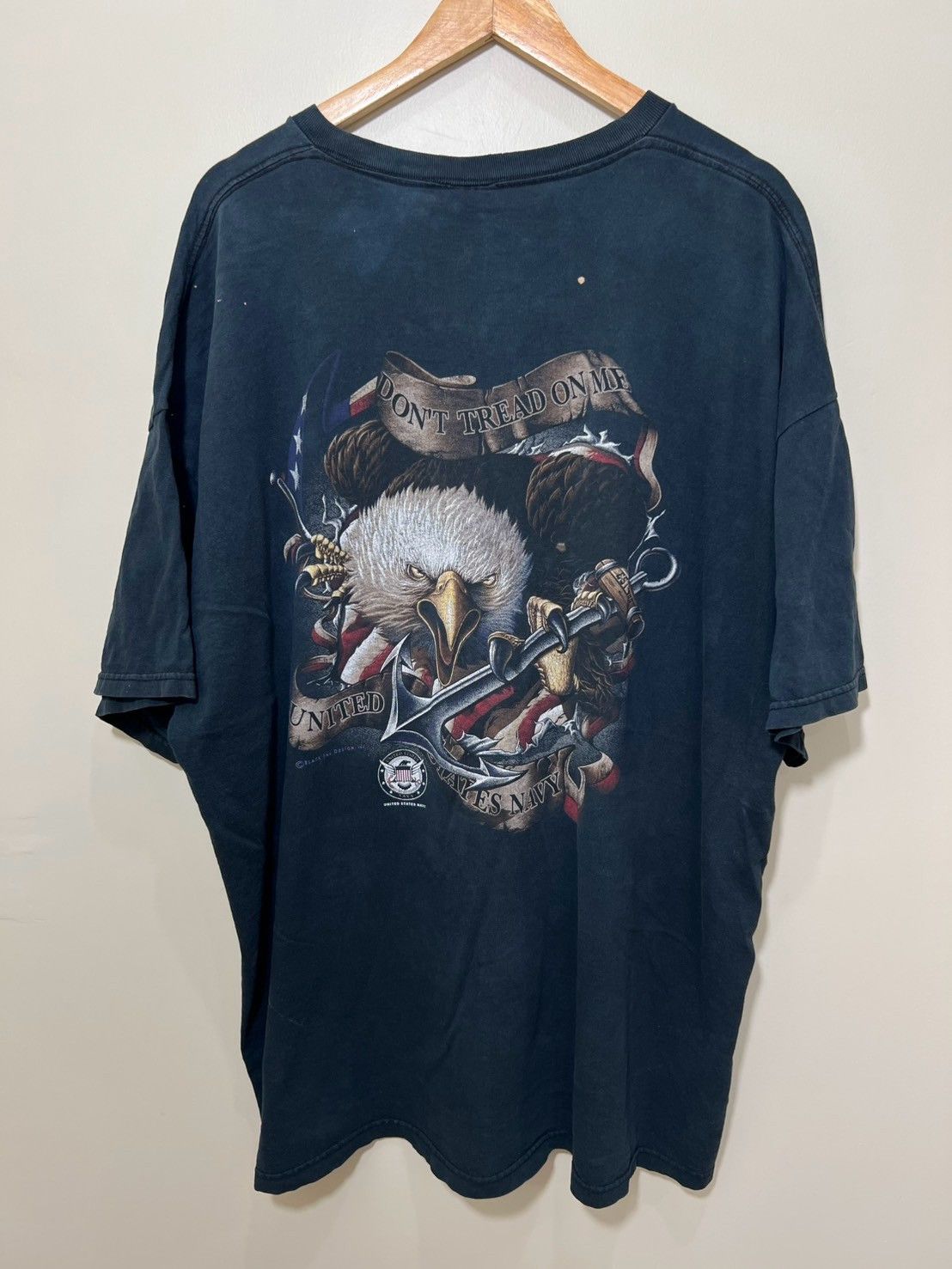 Vintage Vintage NAVY American Don’t Tread On Me USA bnz01 3XL Size US XXL / EU 58 / 5 - 5 Thumbnail