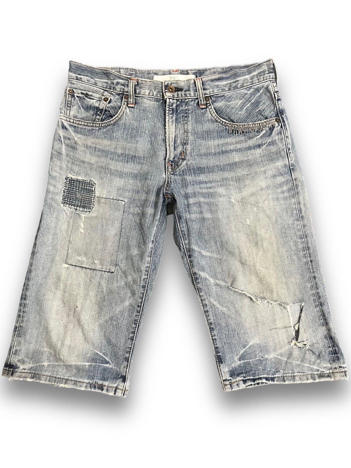 Edwin × Japanese Brand × Vintage Vintage XV-S Edwin Patches Short Denim Size US 34 / EU 50 - 1 Thumbnail