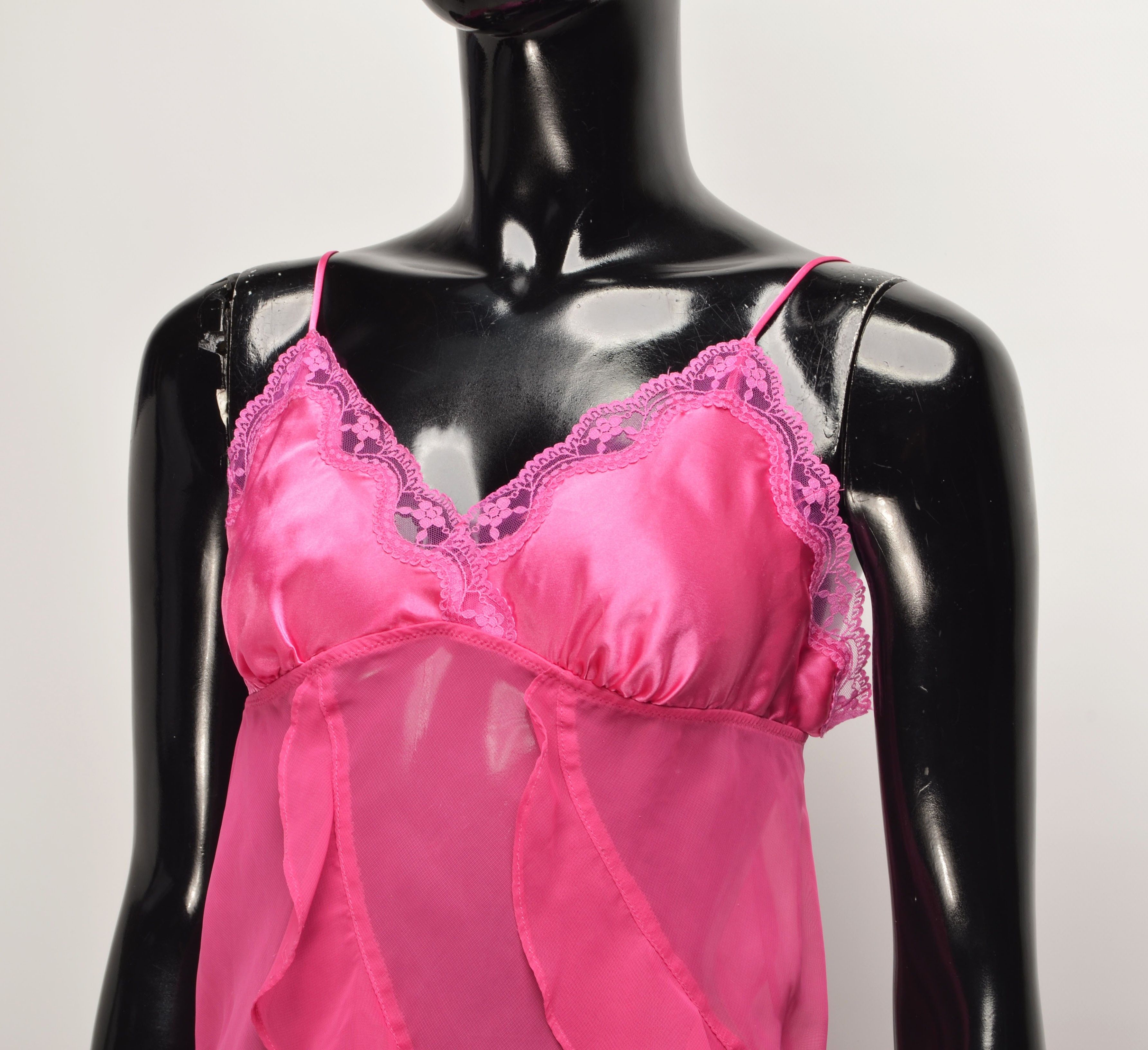 Other La Senza Y2K Coquette Glam Ruffle Mesh Cami Top Tunic Size M / US 6-8 / IT 42-44 - 2 Thumbnail