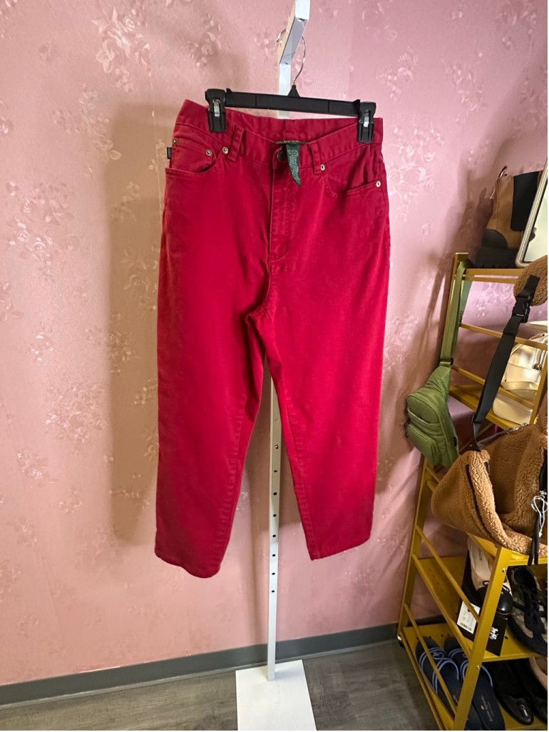 Ralph Lauren Lauren by Ralph Lauren Vintage Bold Red Mom Jeans Size 10 Size 32" / US 10 / IT 46 - 2 Thumbnail