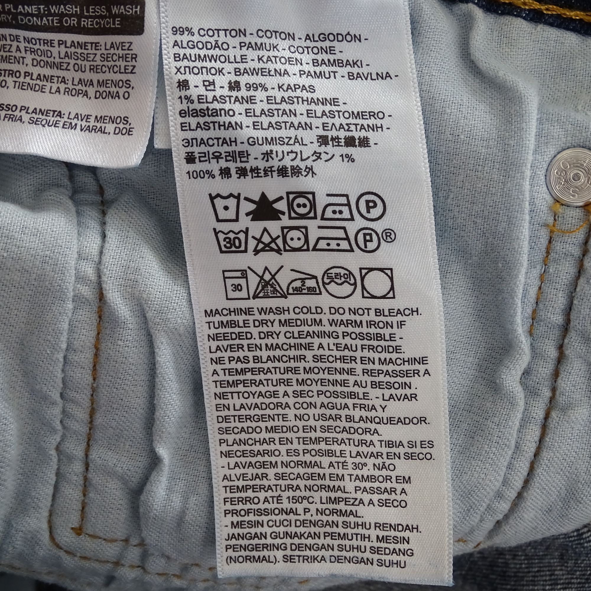 Levi's Levis 505 Straight Denim Jeans Men Size 34 x 34 Blue Dark Size US 34 / EU 50 - 6 Thumbnail