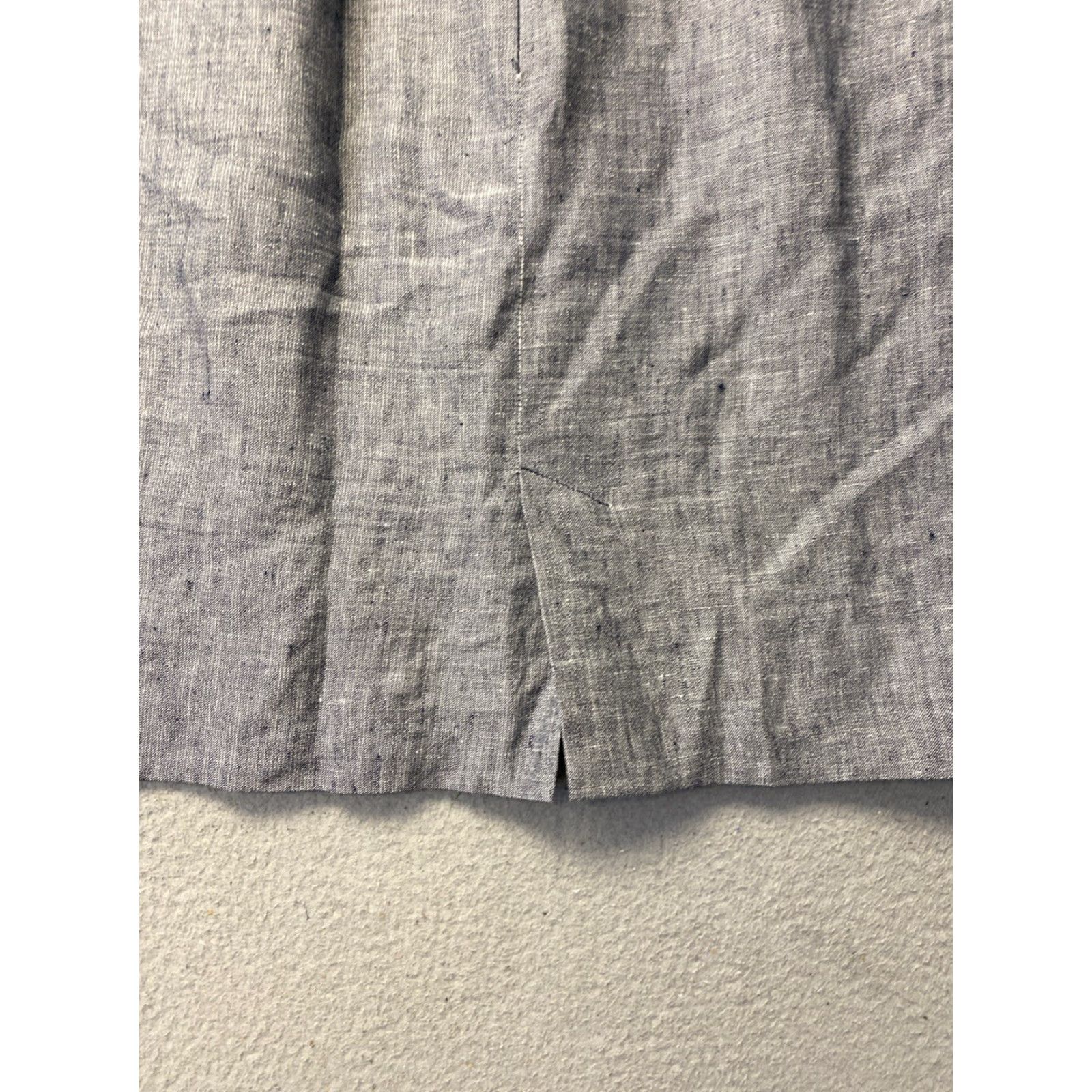 Gant VINTAGE GANT Skirt Womens Size 12 Gray Linen Mini Casual Ladies Size 34" / US 12 / IT 48 - 5 Thumbnail