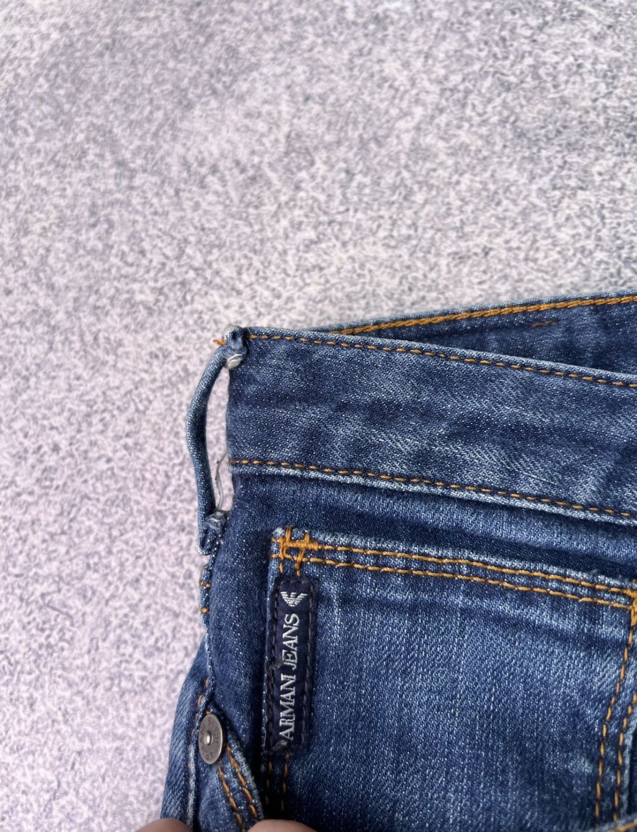 Armani × Designer × Vintage Vintage Armani Jeans Denim Blue pants Size US 31 - 8 Thumbnail