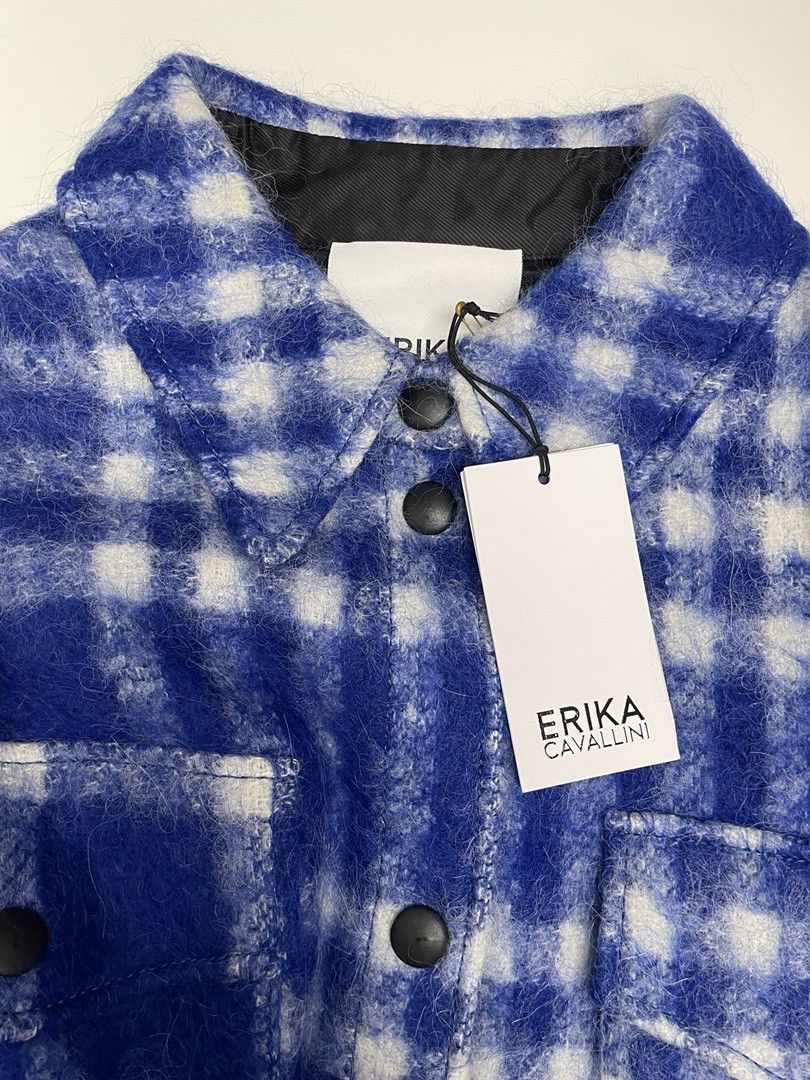 Other ERIKA CAVALLINI Womens Checked Pattern Long Shirt Coat Size S / US 4 / IT 40 - 3 Thumbnail