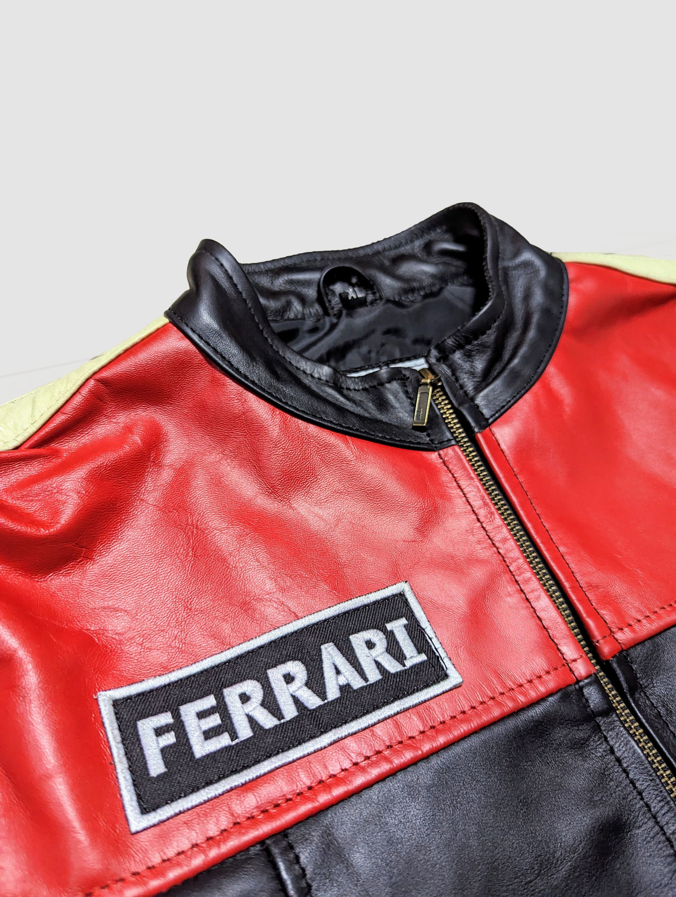 Ferrari 🔥🔥 Ferrari 90s Racing Leather Jacket Streetwear Size US L / EU 52-54 / 3 - 6 Thumbnail