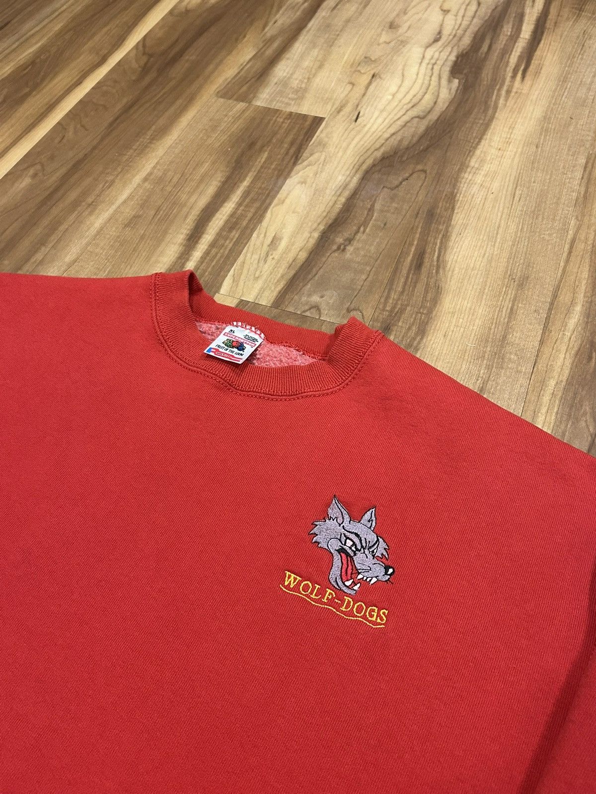 Fruit Of The Loom Vintage Wolf-Dog Crewneck Size US XL / EU 56 / 4 - 2 Thumbnail