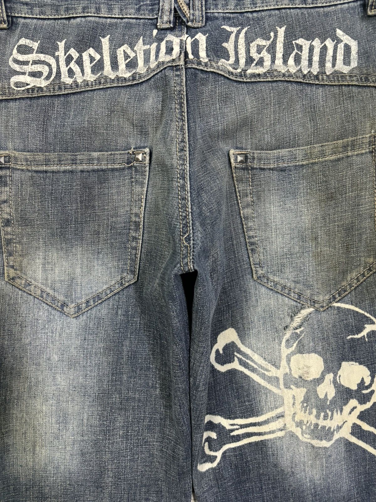 Seditionaries Vintage Japanese Brand Rusty Mud Wash Skull Punk Style Jeans Size US 30 / EU 46 - 13 Thumbnail