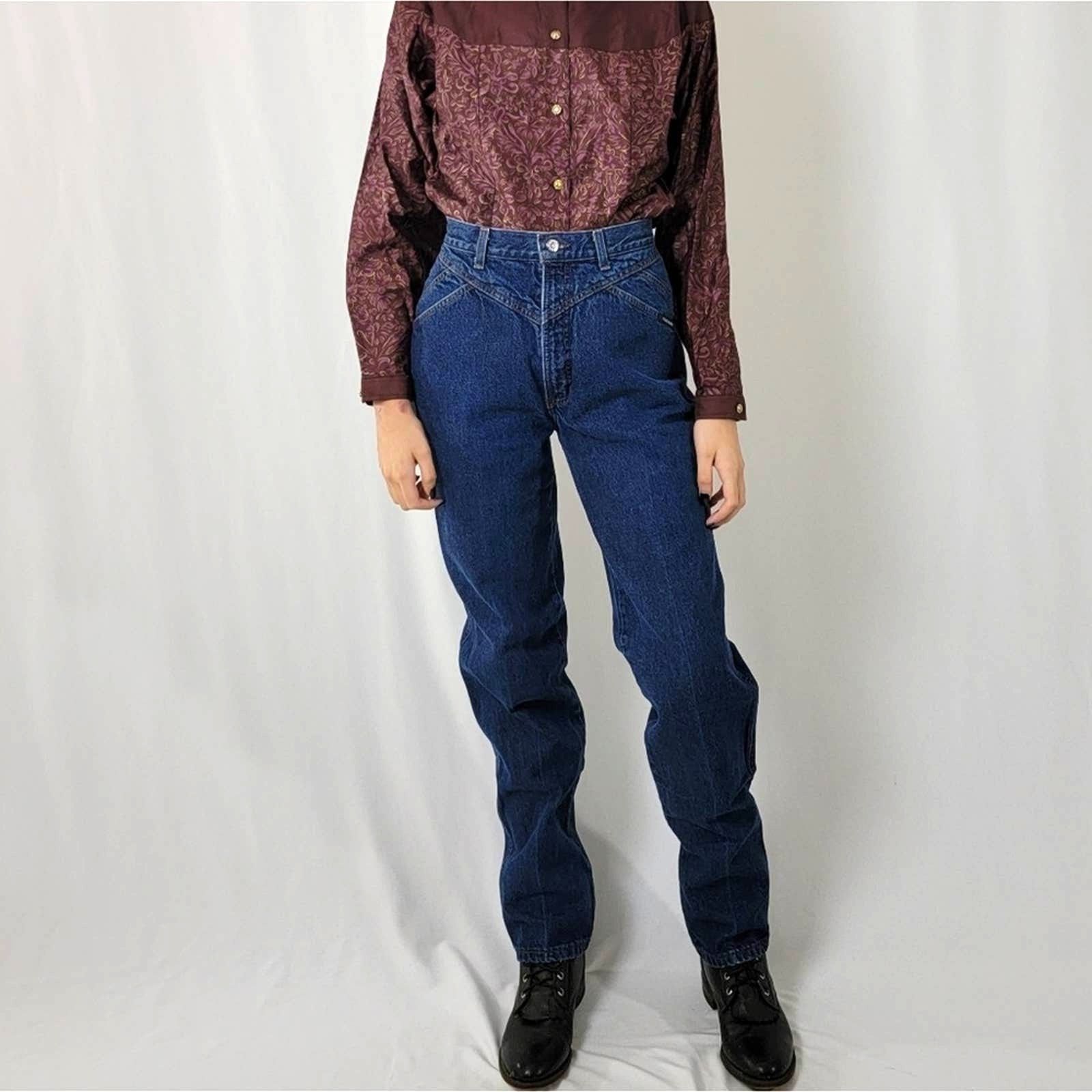 Vintage Vintage Western High Waisted Rockies Jeans Size 29" - 9 Thumbnail