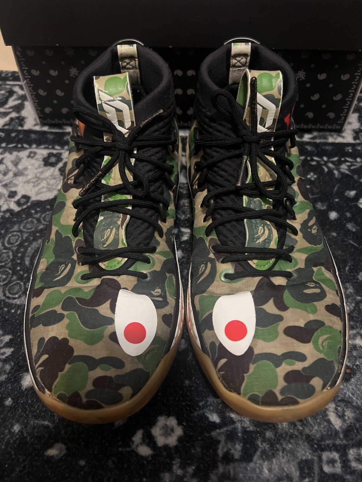 Adidas × Bape BAPE X DAME 4 "GREEN CAMO" Size US 9 / EU 42 - 5 Thumbnail