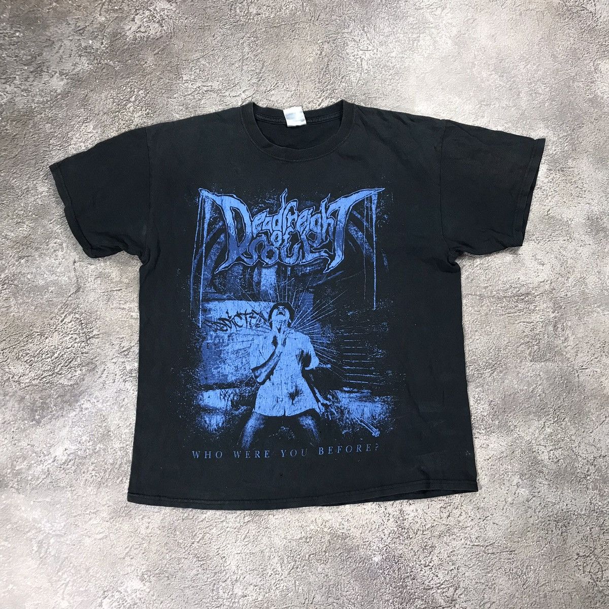 Band Tees VINTAGE Y2K DEAD OF SOUL HORROR CREEPY FACE ANGRY BONES Size US L / EU 52-54 / 3 - 1 Thumbnail