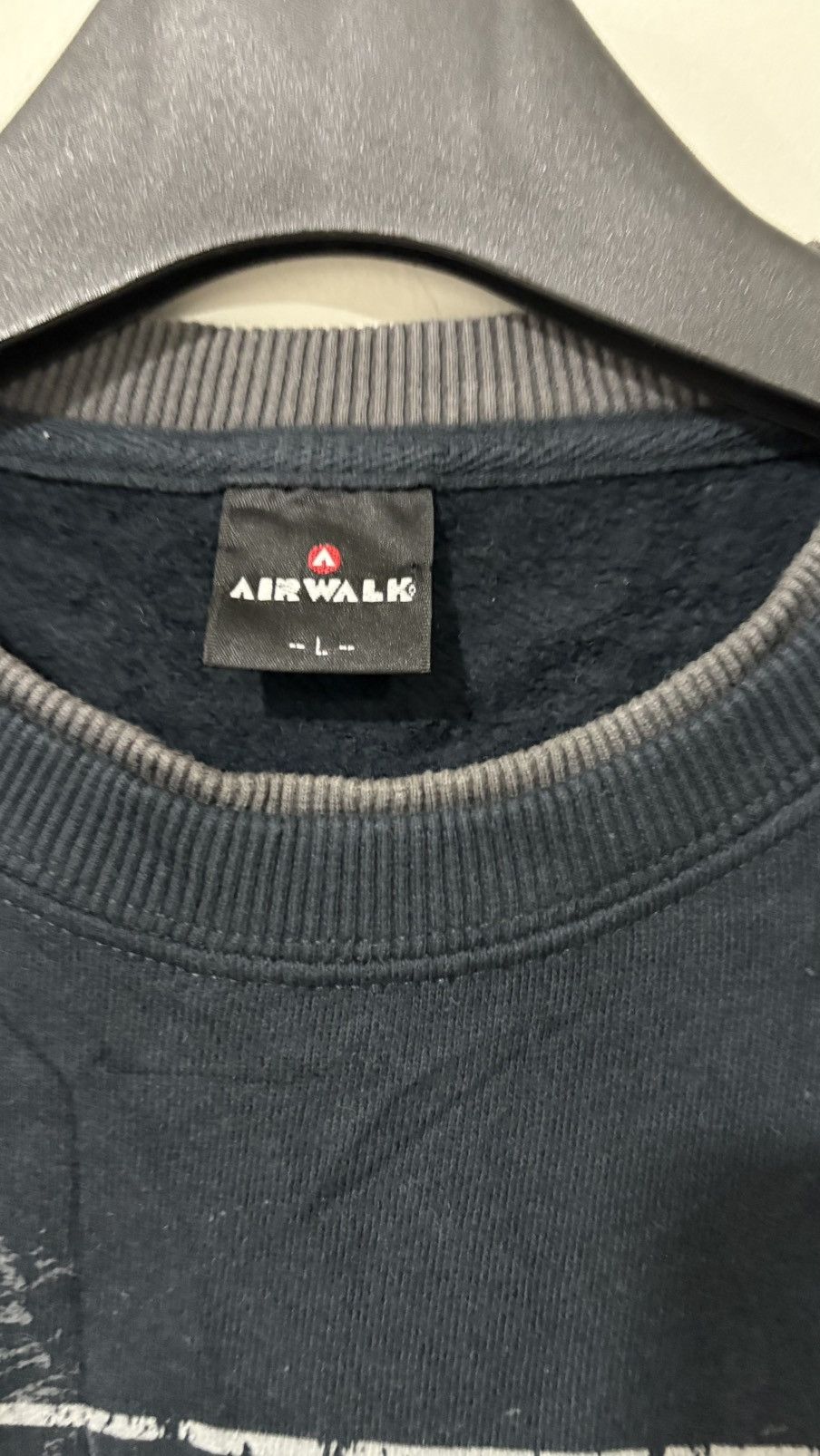 If Six Was Nine Airwalk punk poem with skull cross sweatshirt Size US L / EU 52-54 / 3 - 3 Thumbnail