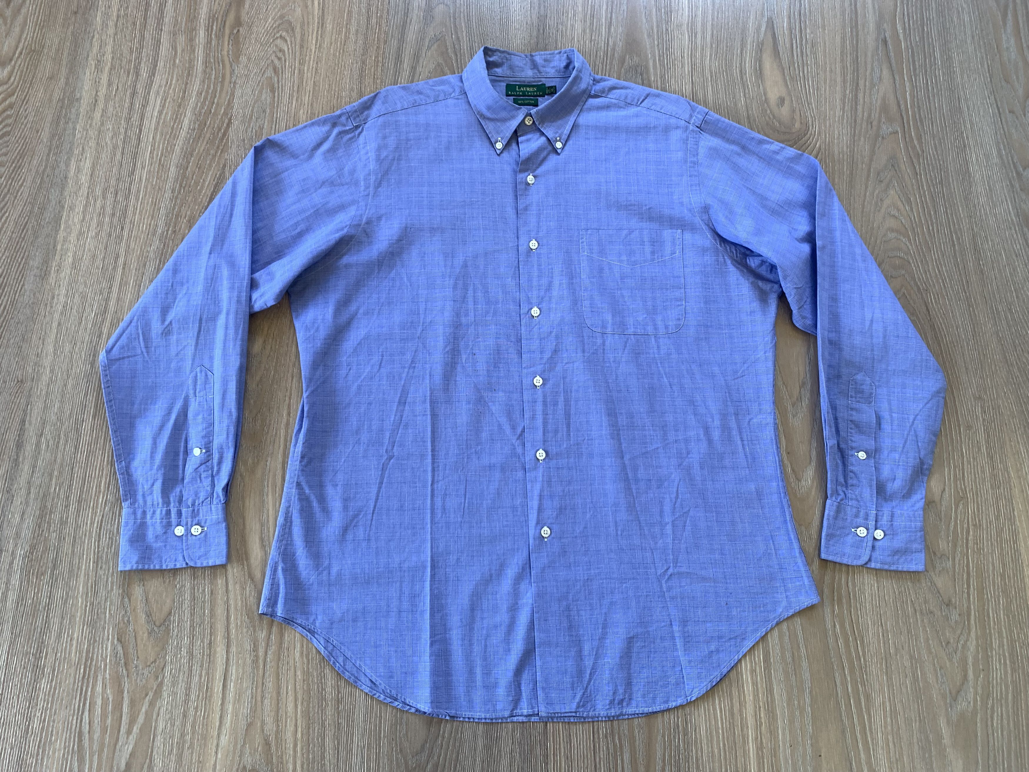 Lauren Ralph Lauren Lauren Ralph Lauren Men's Vintage Button Down Dress Shirt Size US L / EU 52-54 / 3 - 2 Thumbnail