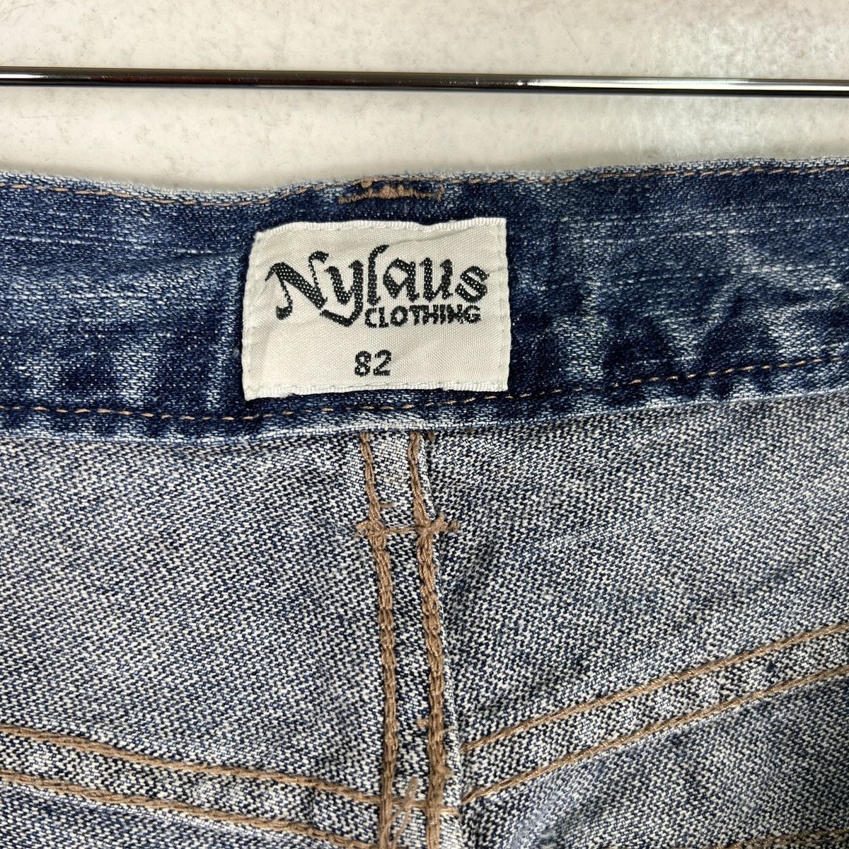 Beauty Beast 🔥 PICK NYLAUS CARGO DENIM JEANS Size US 33 - 14 Thumbnail