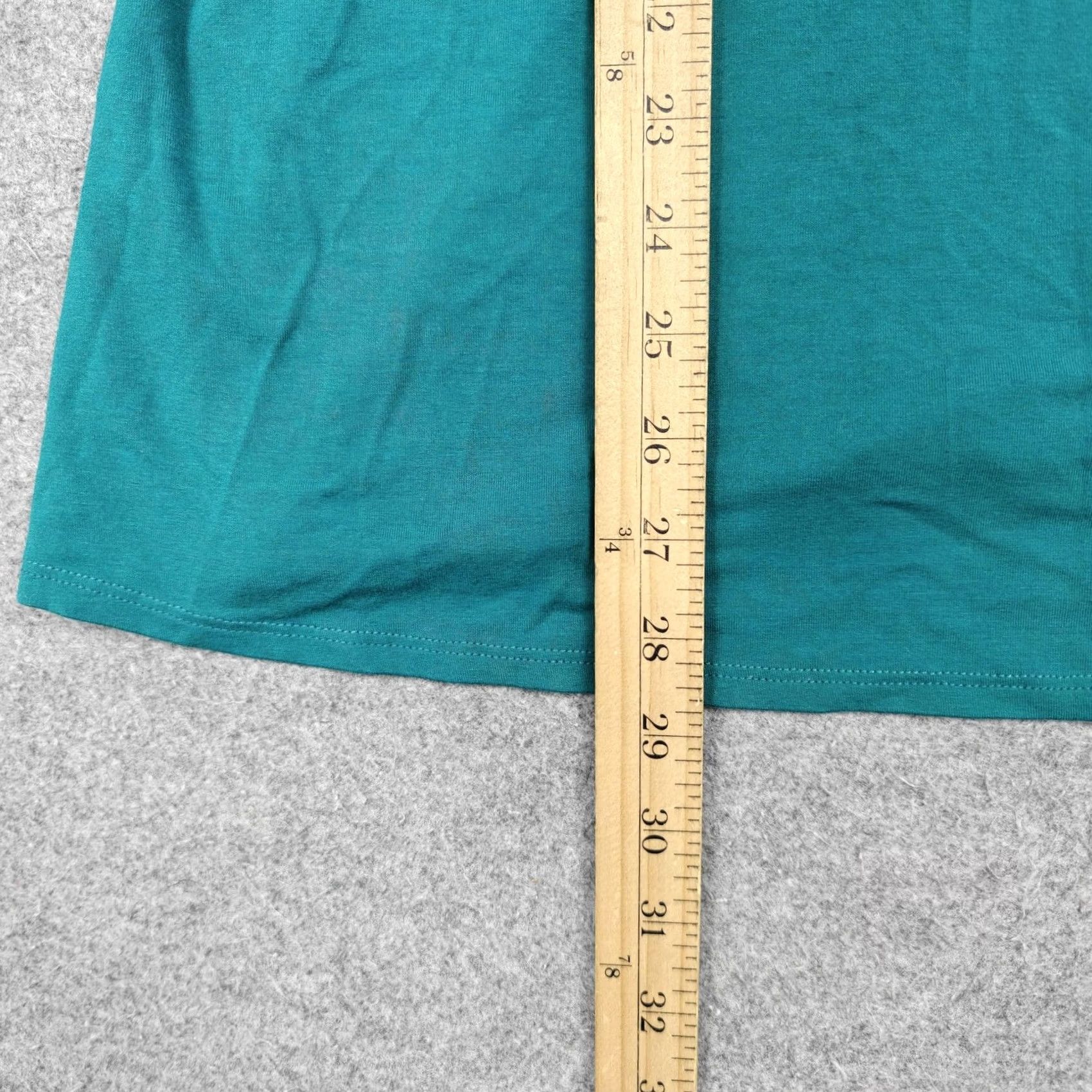 Eileen Fisher Eileen Fisher Womens L Green V Neck 3/4 Sleeve Jersey Tunic Size L / US 10 / IT 46 - 6 Thumbnail