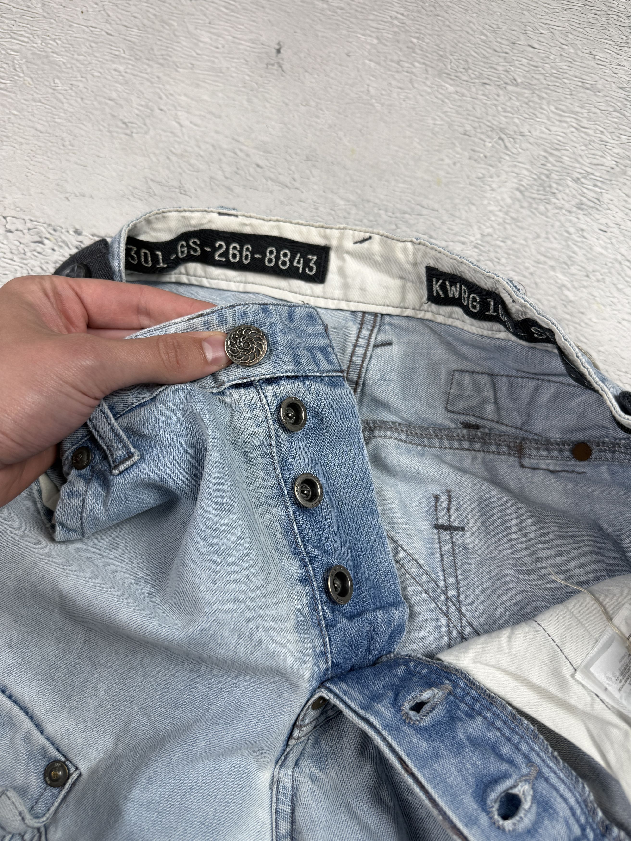 G-Star × Vintage G-Star Raw Storm 5620 Shorts Cargo Blue Streeetwear Size US 31 - 7 Thumbnail