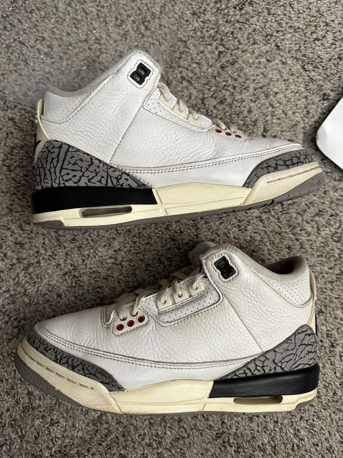 Jordan Brand Air jordan 3 white cement reimagined - size 5 Size US 5 / EU 37 - 1 Thumbnail