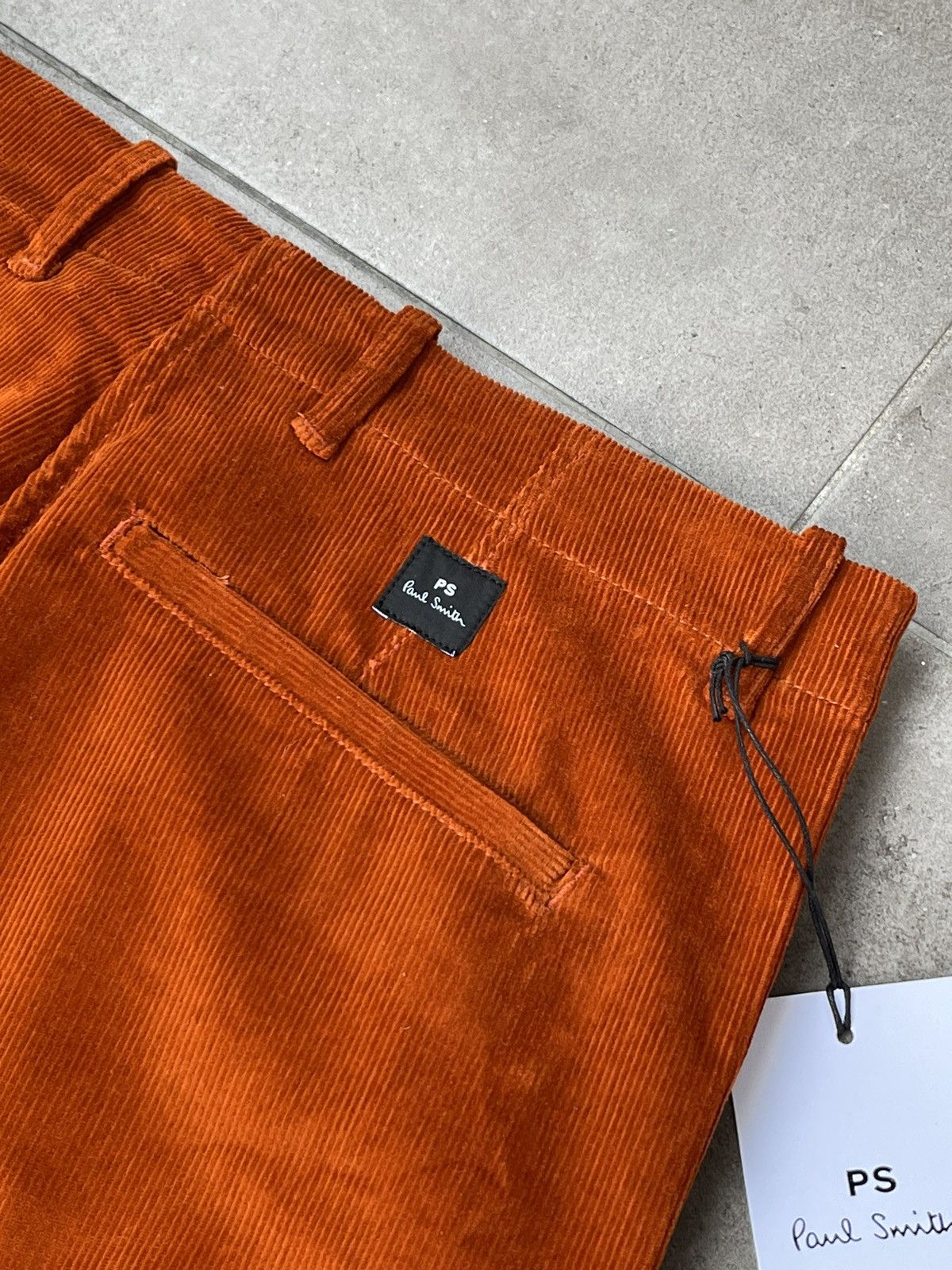 Paul Smith !DS! FW22 Paul Smith Orange Corduroy Pleated Trousers Size US 32 / EU 48 - 12 Thumbnail