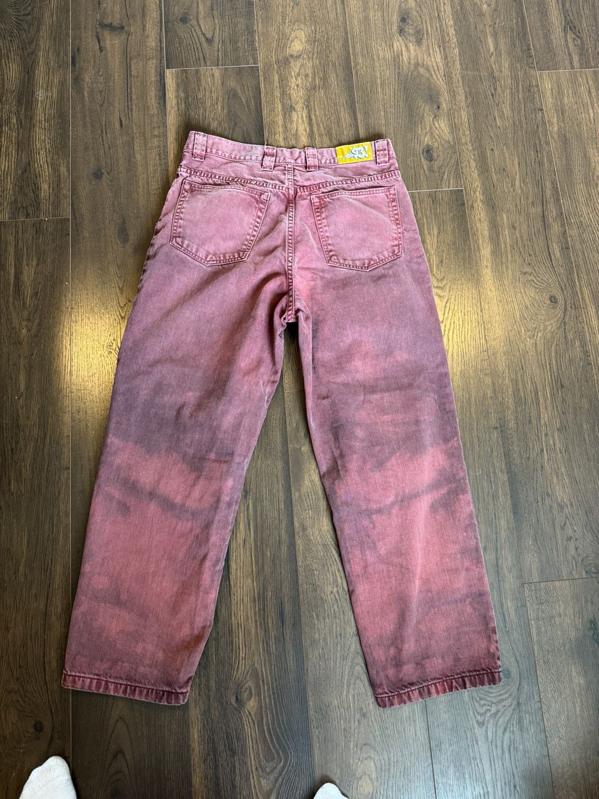 Vintage Polar skate co '93 denim red jeans | Grailed