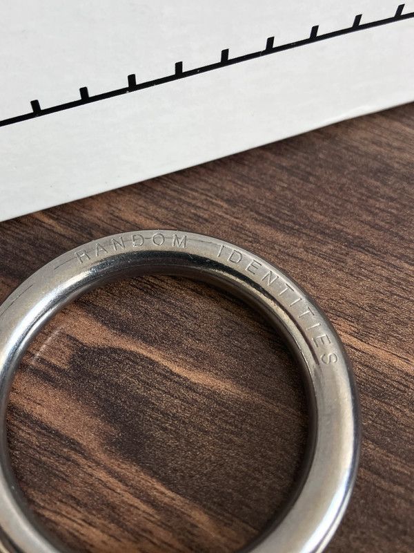 Random Identities Random Identies Belt Ring Silver Leather Belt Ssense Size ONE SIZE - 1 Thumbnail