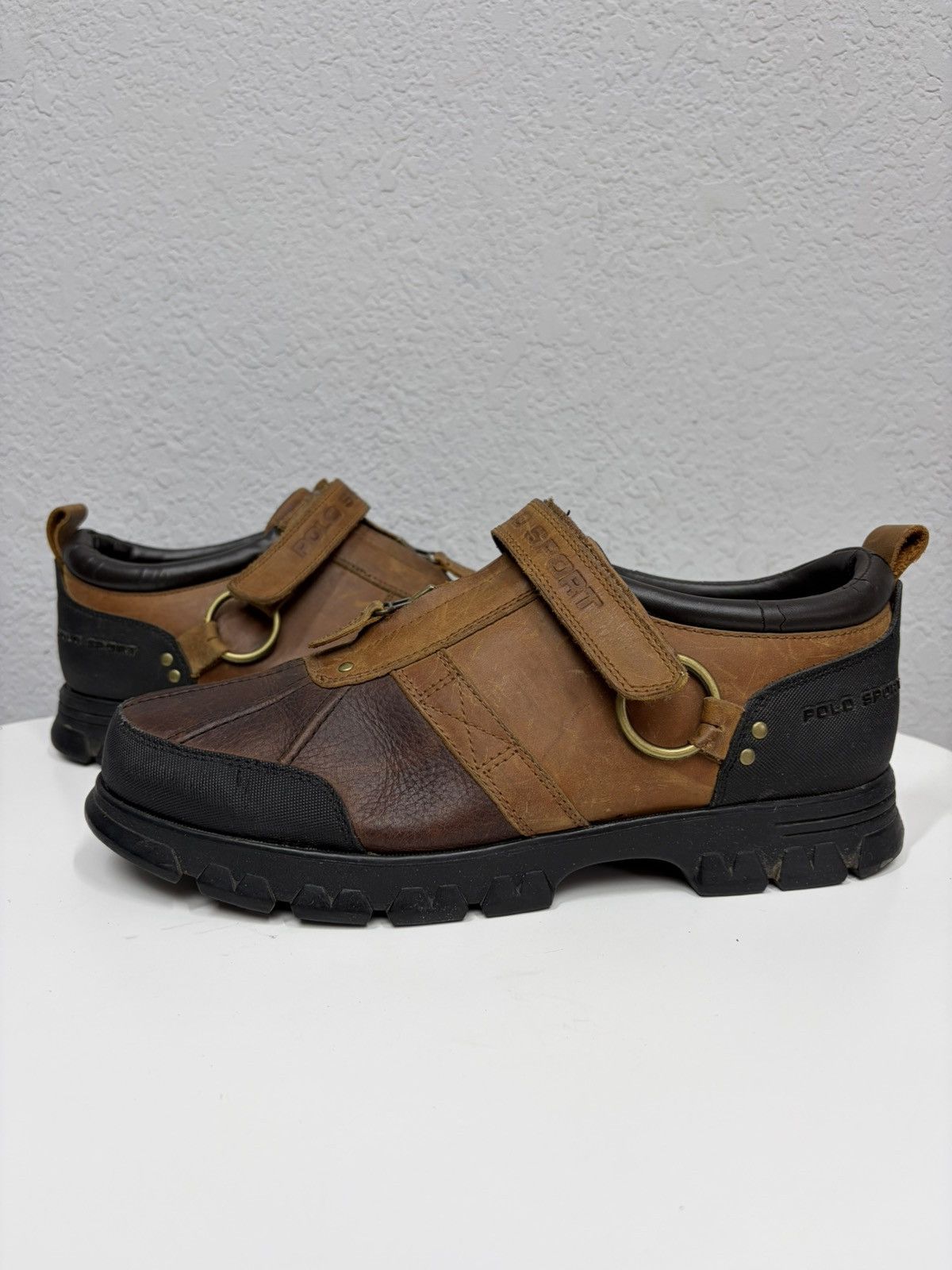 Hedi Slimane VTG Brown Leather Buckle Boots Carol Christian Poell Style Size US 12 / EU 45 - 6 Thumbnail