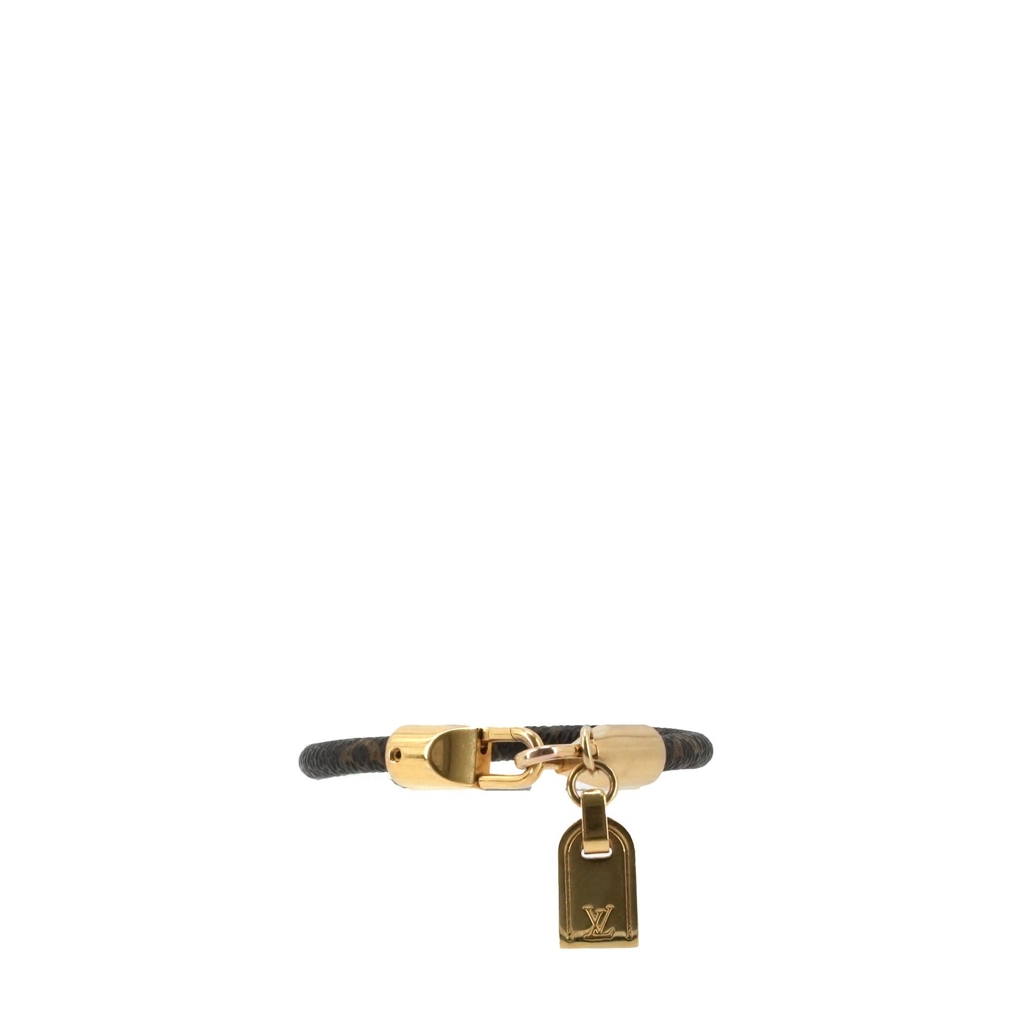 Louis Vuitton LOUIS VUITTON - Louis Vuitton Crazy In Lock Charm Bracelet in Monogrammed Canvas (T17) Size ONE SIZE - 1 Thumbnail