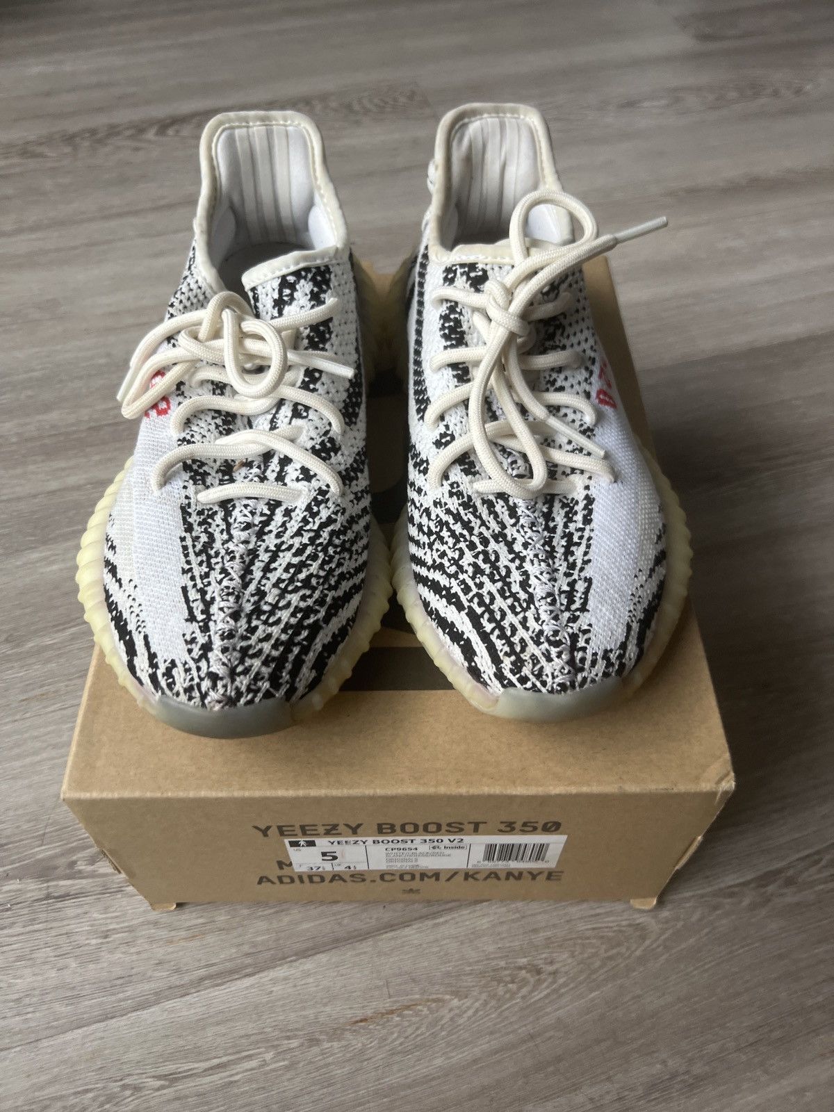 Adidas Yeezy boost 350 zebra Size US 5 / EU 37 - 1 Thumbnail