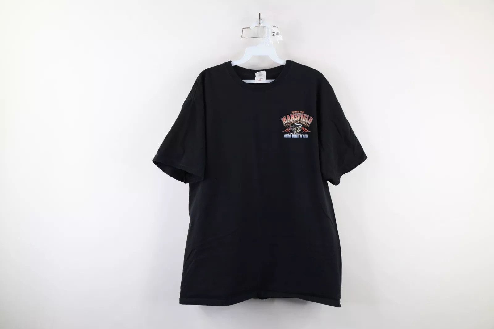 Vintage Vintage Y2K Mansfield Bike Week Skeleton Motorcycle T-Shirt Size US XL / EU 56 / 4 - 1 Thumbnail