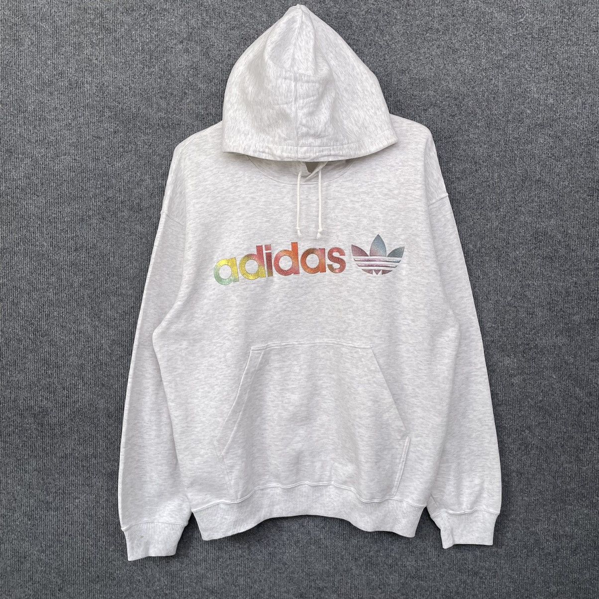 Adidas × Vintage Vintage 1990s Adidas Adicolour Pullover Hoodie Size US L / EU 52-54 / 3 - 1 Thumbnail