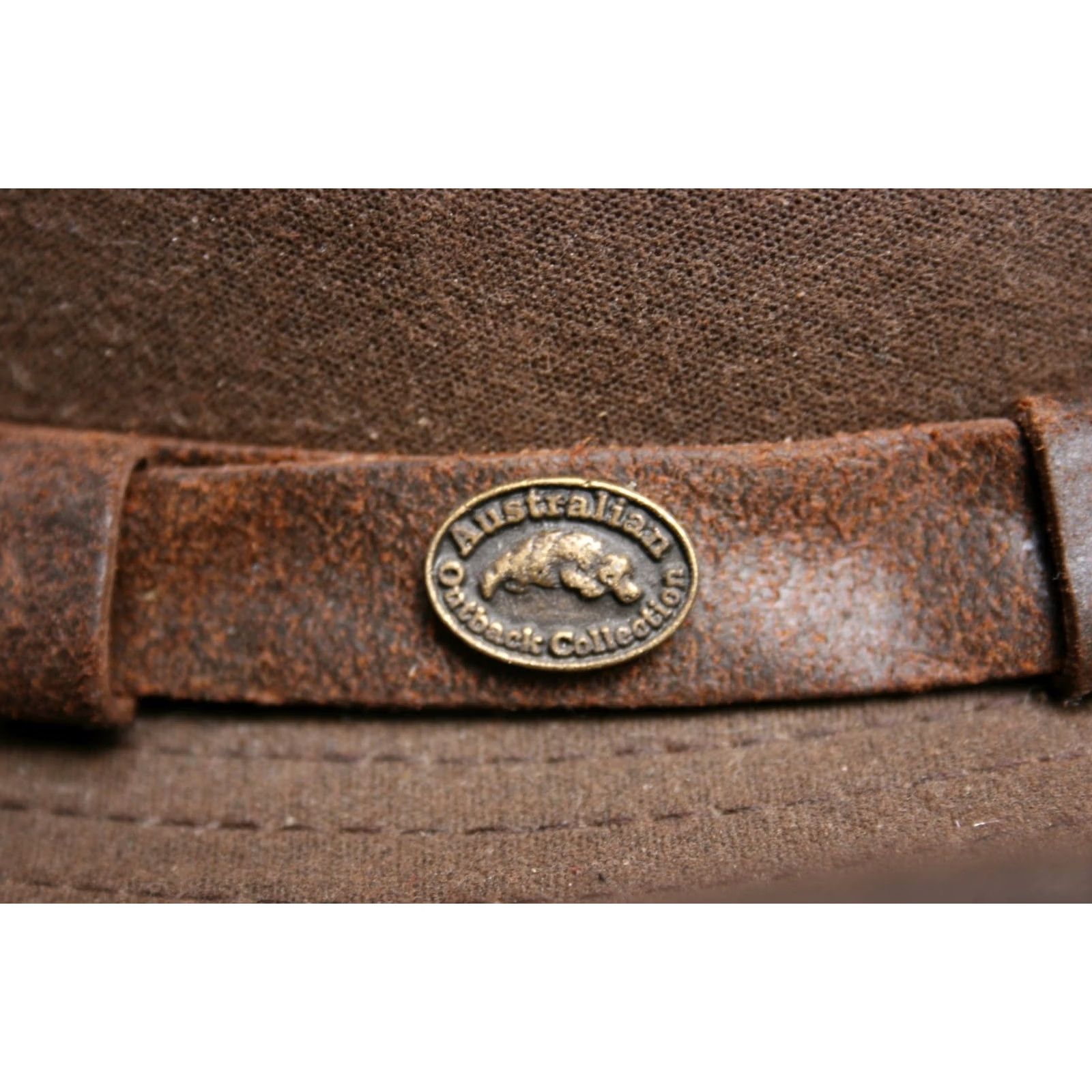 Vintage Australian Outback Collection Brown Waxed Canvas Oilcloth Hat M Cowboys Hat Mens California Vintage? Size ONE SIZE - 5 Thumbnail