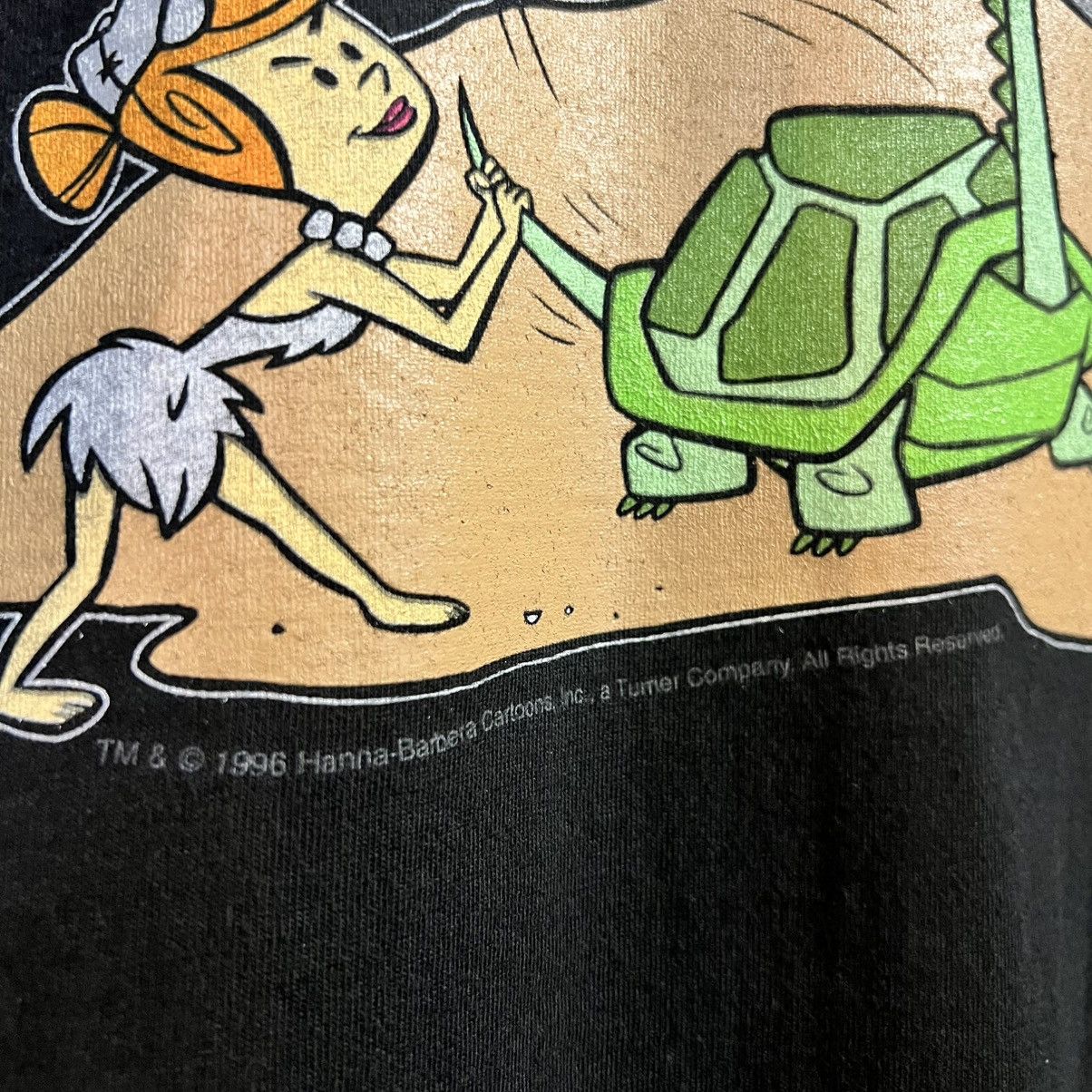 Vintage Vintage 90s Cartoon Network Wacky Racing Flintstones T-Shirt Size US XL / EU 56 / 4 - 9 Thumbnail