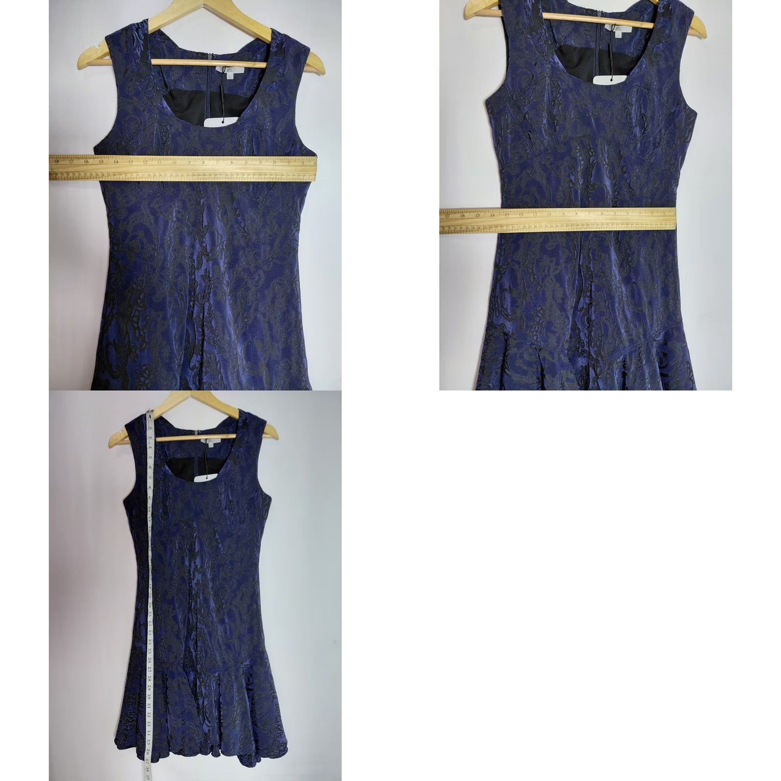 Zac Posen ZAC ZAC POSEN Dress Size 6 Blue Solid Scoop Neck Sleeveless Knee Length NWT Size M / US 6-8 / IT 42-44 - 8 Thumbnail