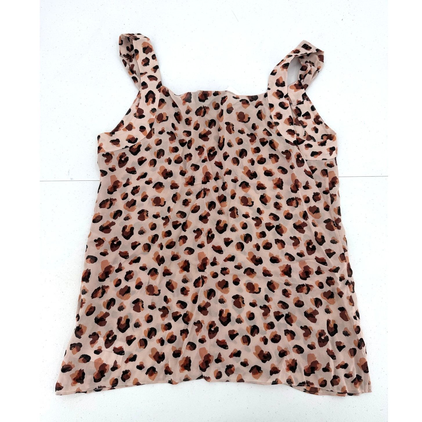 Theory NWT Theory Women's Pink Silk V-Neck Leopard Flora Drape Top Size S / US 4 / IT 40 - 5 Thumbnail