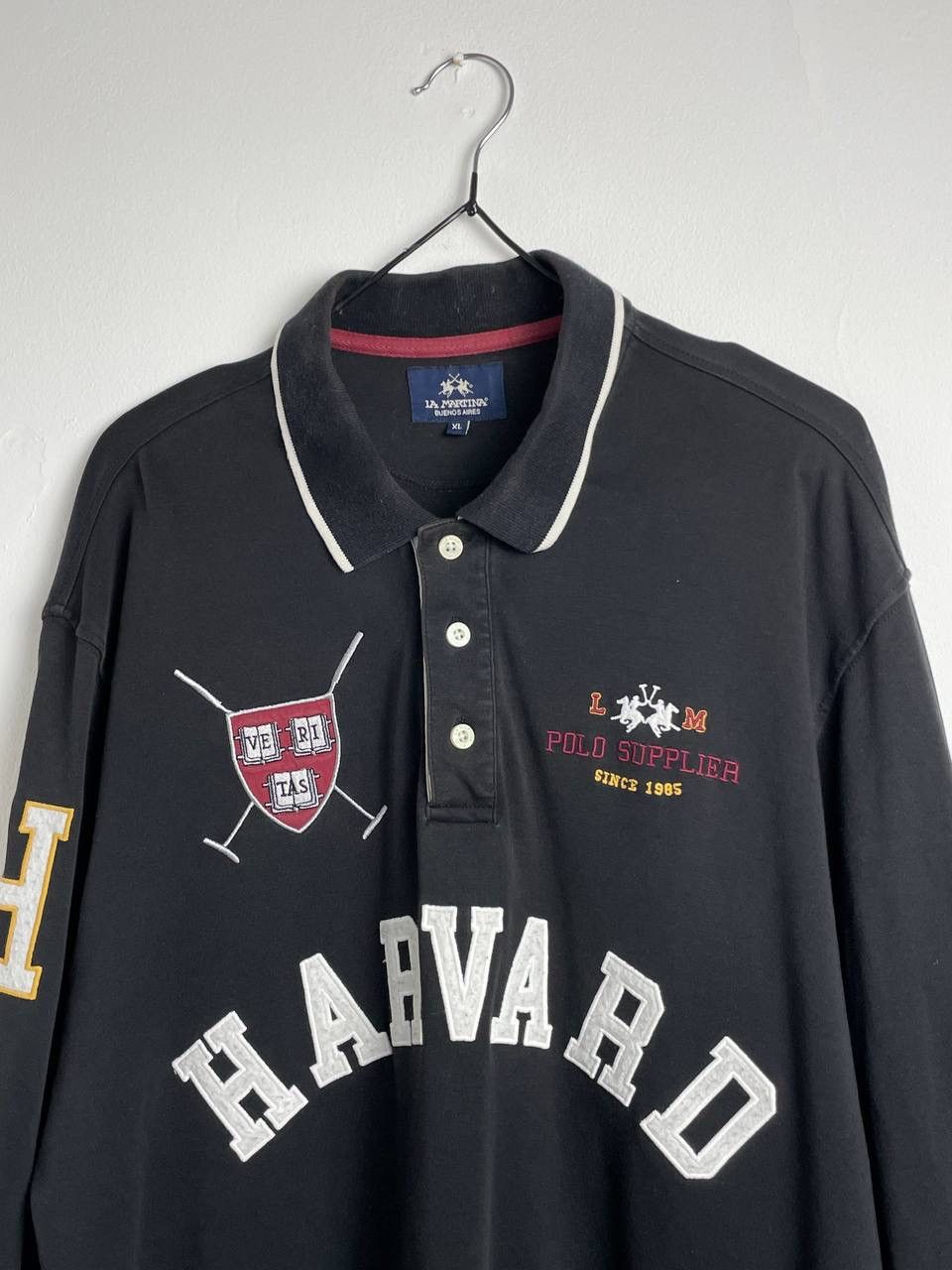 La Martina × Vintage La Martina Vintage Rugby Shirt Big CENTER Pony SWAG Y2K Size US XL / EU 56 / 4 - 2 Thumbnail