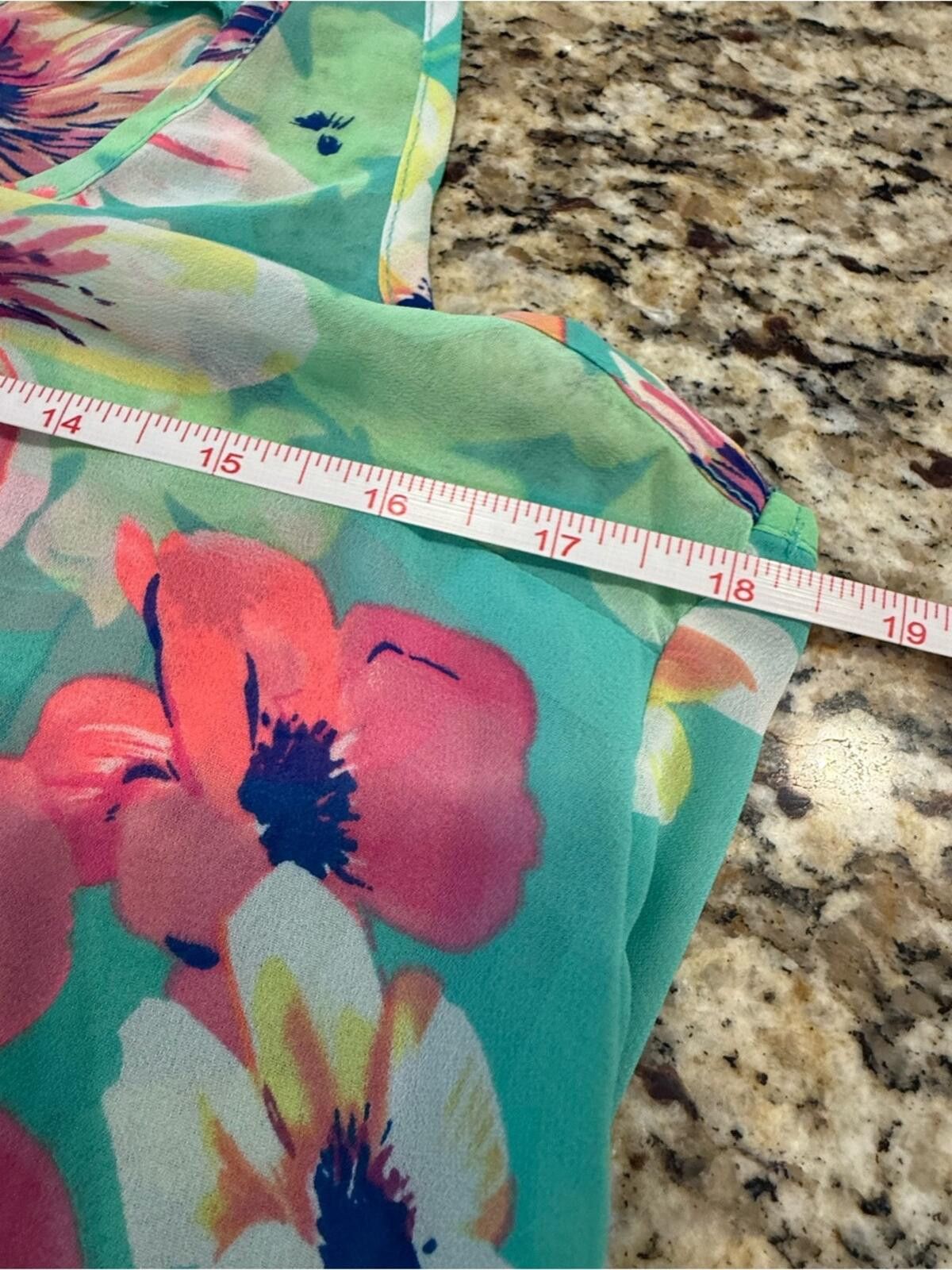 Other Candies floral tank top teal pink purple SZ XS Size XS / US 0-2 / IT 36-38 - 8 Thumbnail