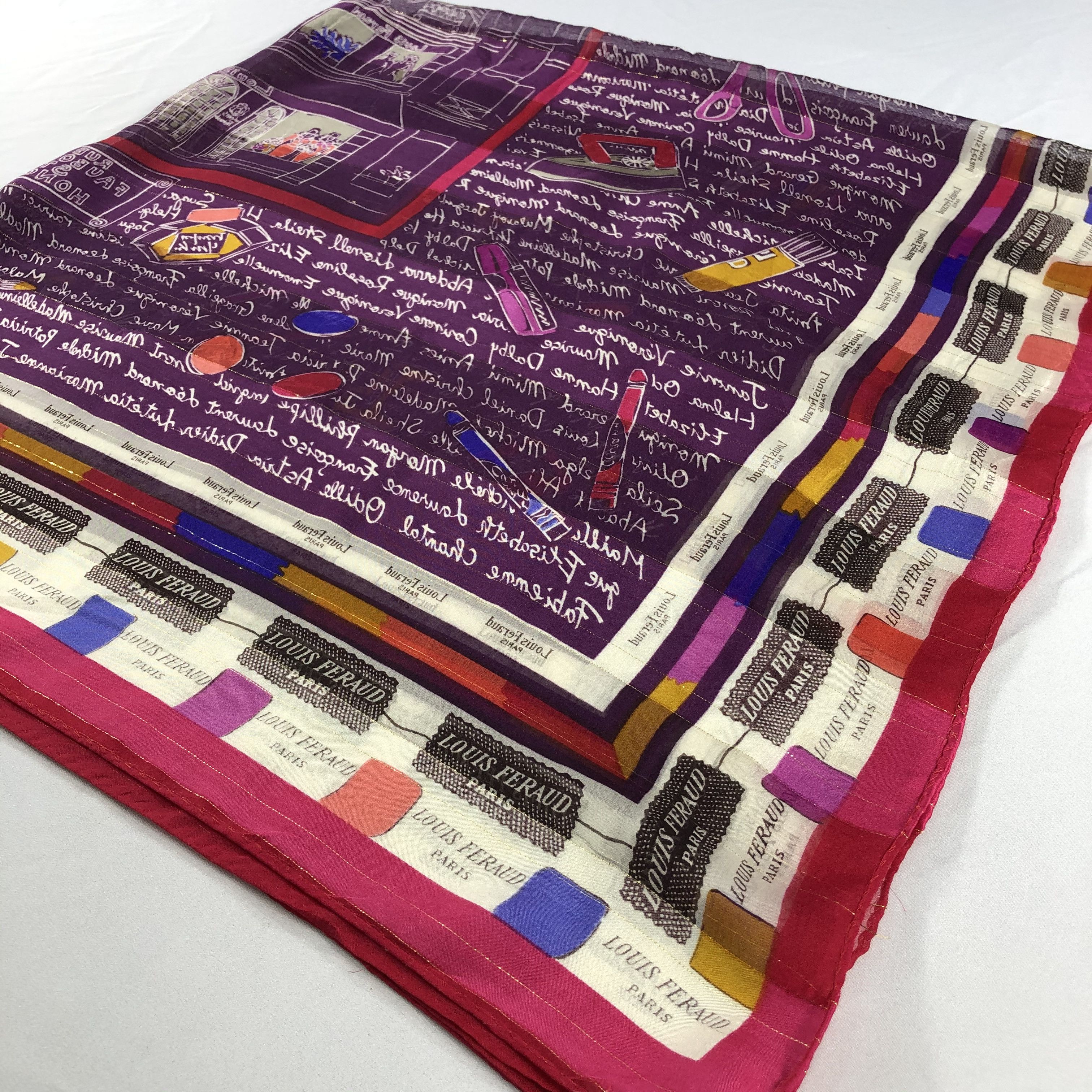 Louis Feraud Vintage Louis Feraud Silk Scarf Size ONE SIZE - 3 Thumbnail