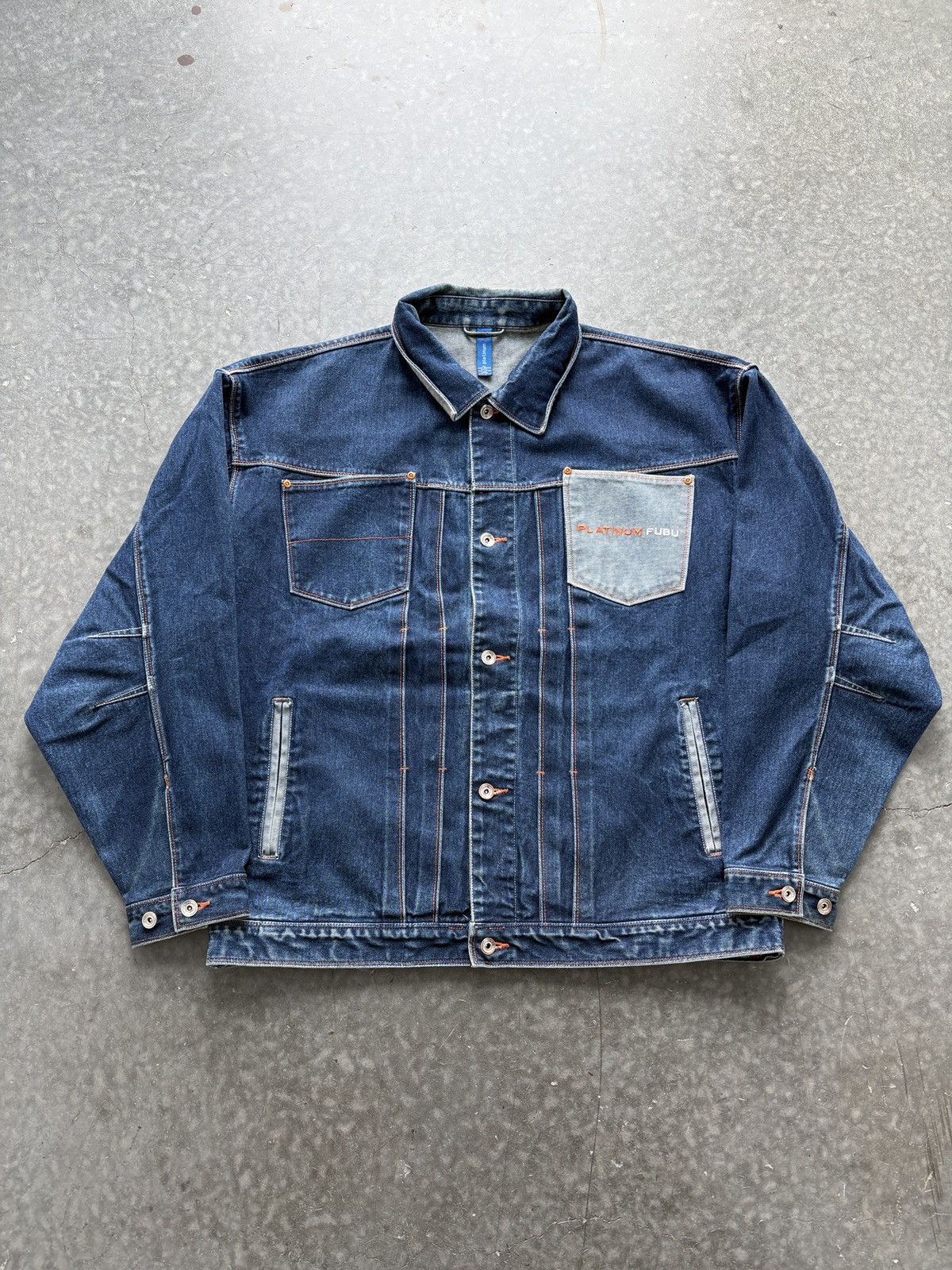 Fubu Vintage Y2K Platinum Fubu Russell vs Rudy Denim Jacket Size US XXL / EU 58 / 5 - 6 Thumbnail