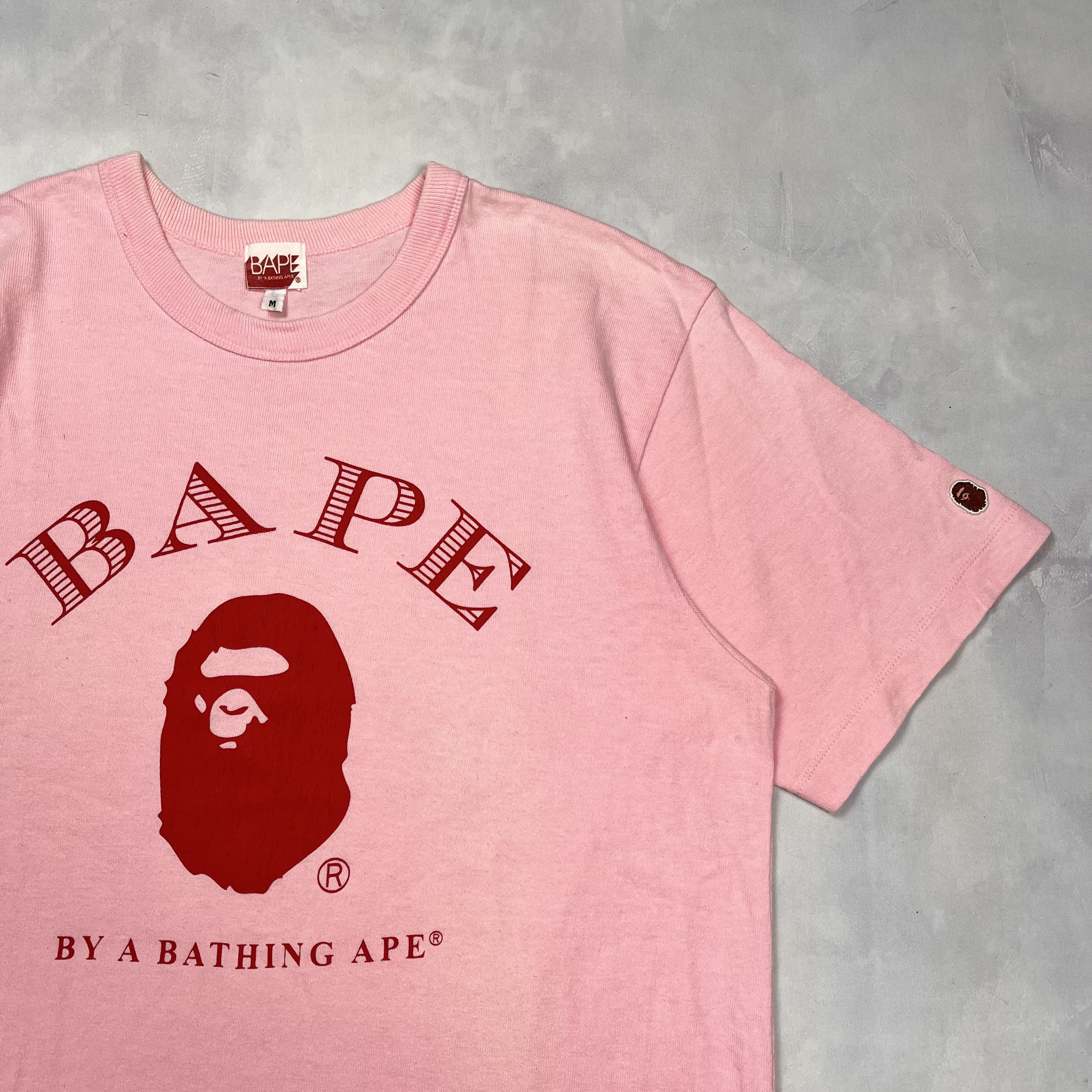 Bape Bape Big Logo T-Shirt Pink Size US M / EU 48-50 / 2 - 3 Thumbnail
