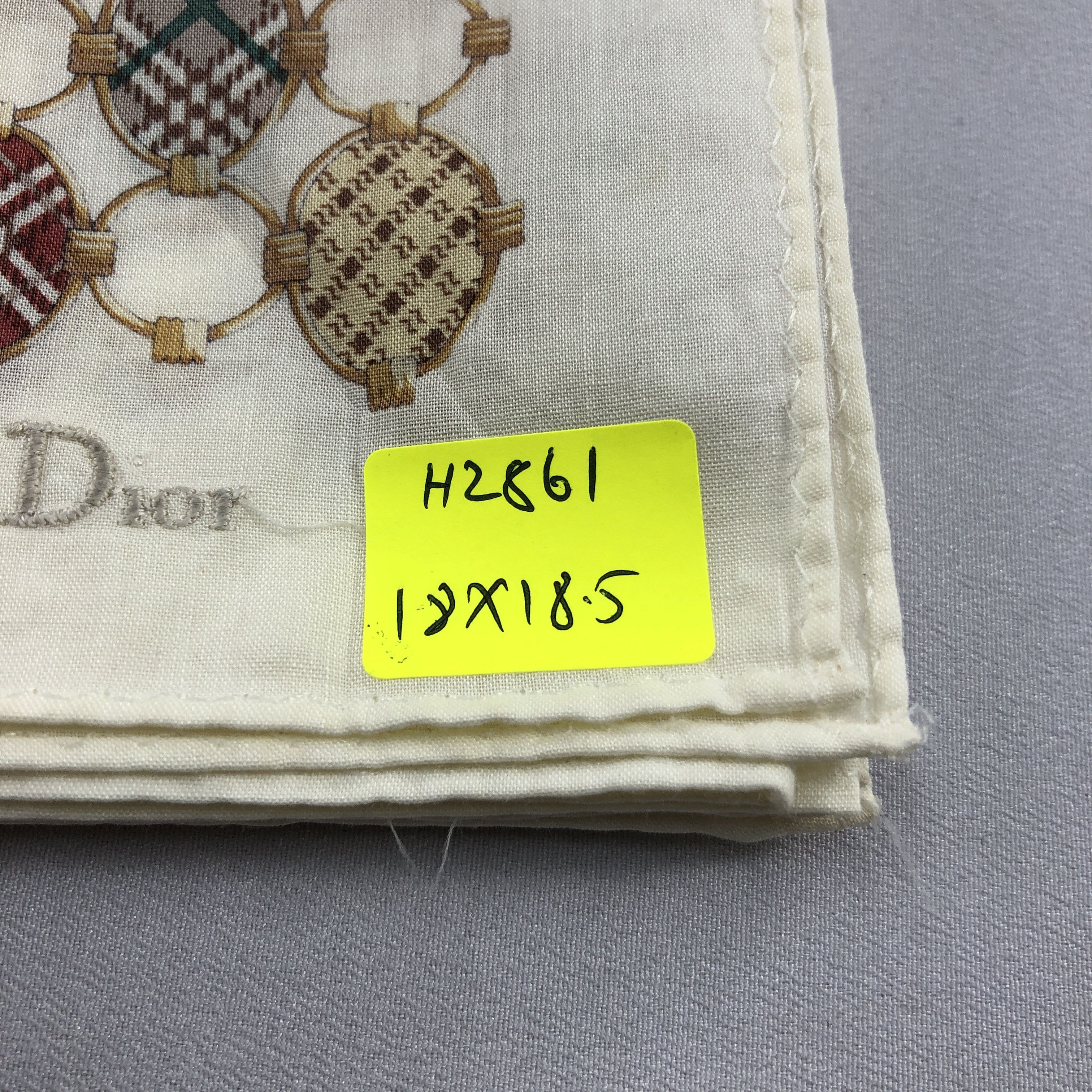 Christian Dior Monsieur Christian Dior Handkerchief Neckerchief Bandana H2861 Size ONE SIZE - 6 Thumbnail