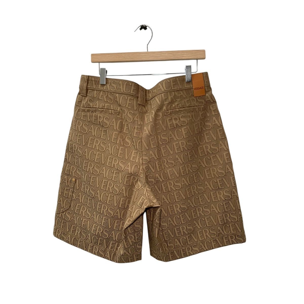 Versace VERSACE Versace Jacquard Allover Brown Beige Shorts Size US 36 / EU 52 - 3 Thumbnail