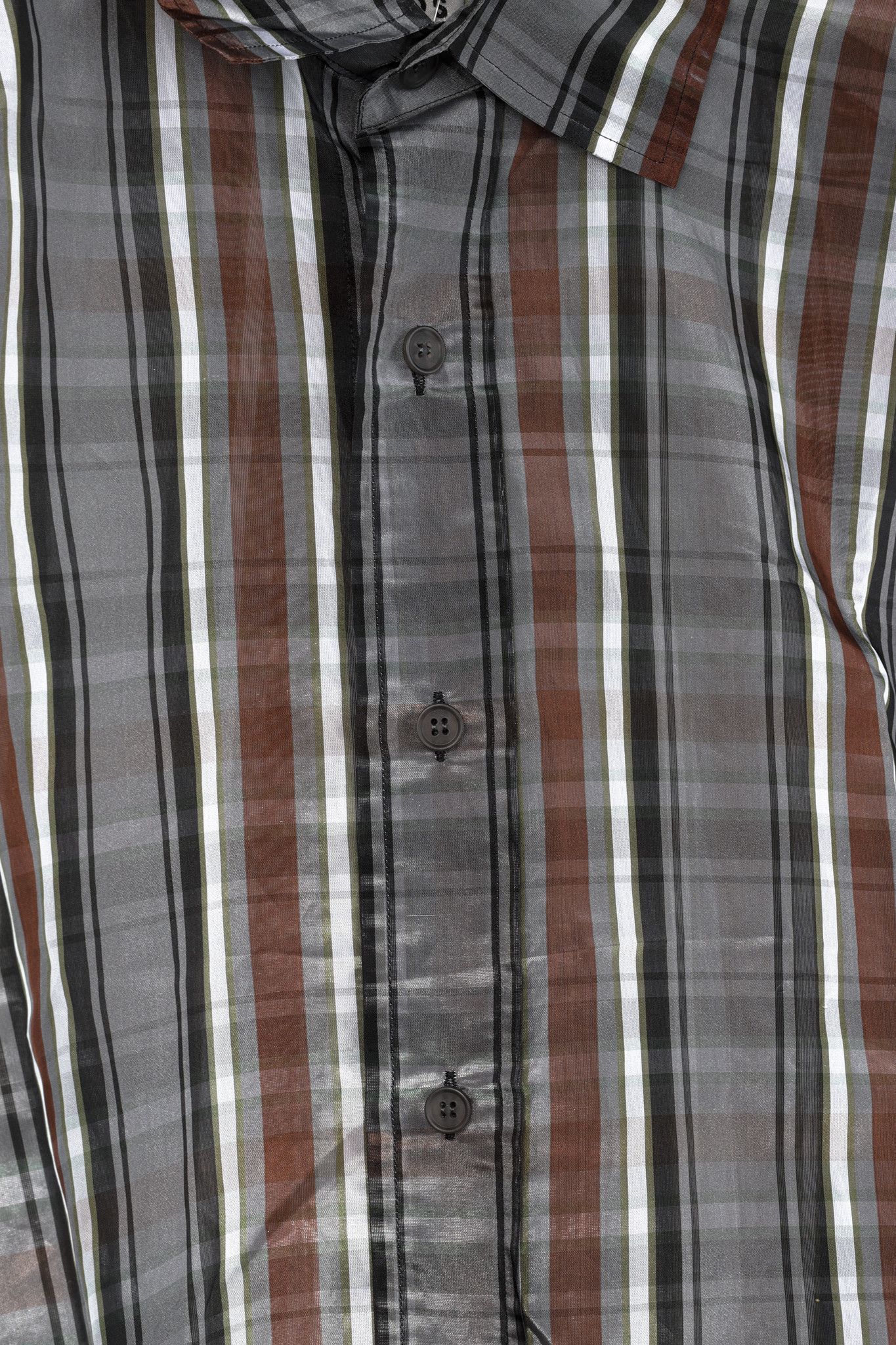 Acne Studios Acne Studios SS18 Atlent Plaid Sheer Button Up Shirt Size US S / EU 44-46 / 1 - 7 Thumbnail