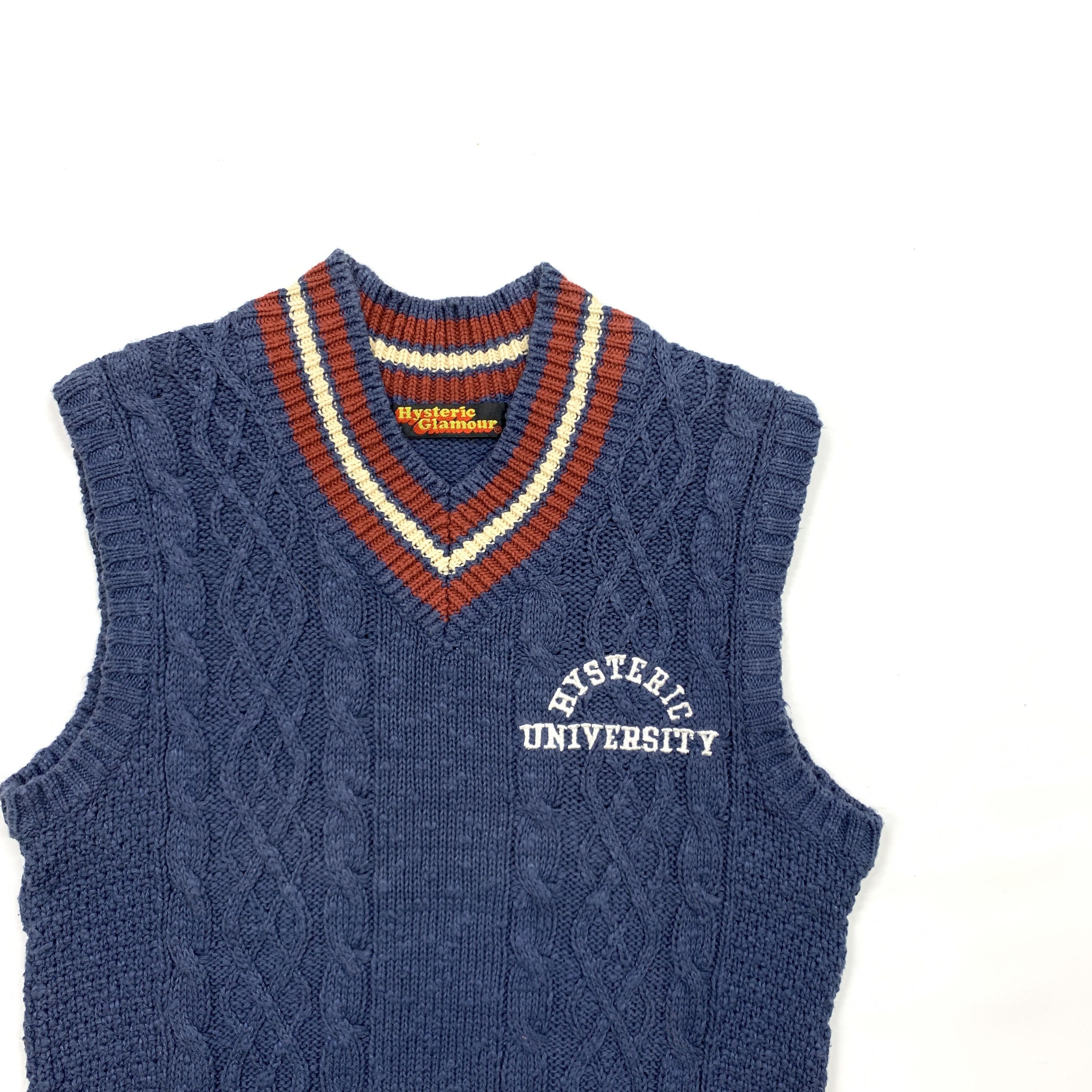 Hysteric Glamour Vintage 90s University Knit Vest Size M / US 6-8 / IT 42-44 - 2 Thumbnail