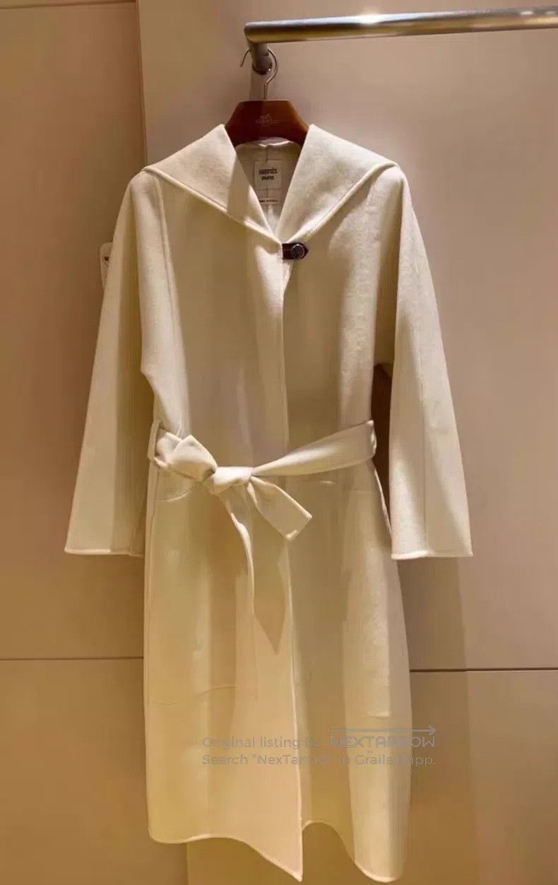 Hermes Hermes White overcoat Size XS / US 0-2 / IT 36-38 - 8 Thumbnail