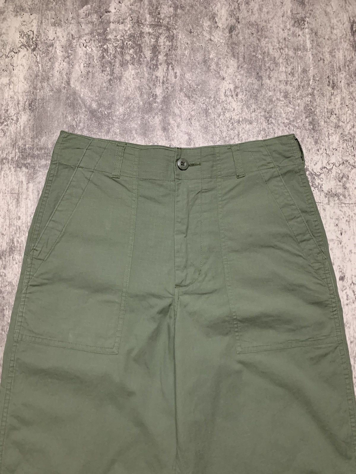Orslow Japanese Olive Green Fatigue Rip Stop Lowrys Farm Size US 29 - 3 Thumbnail