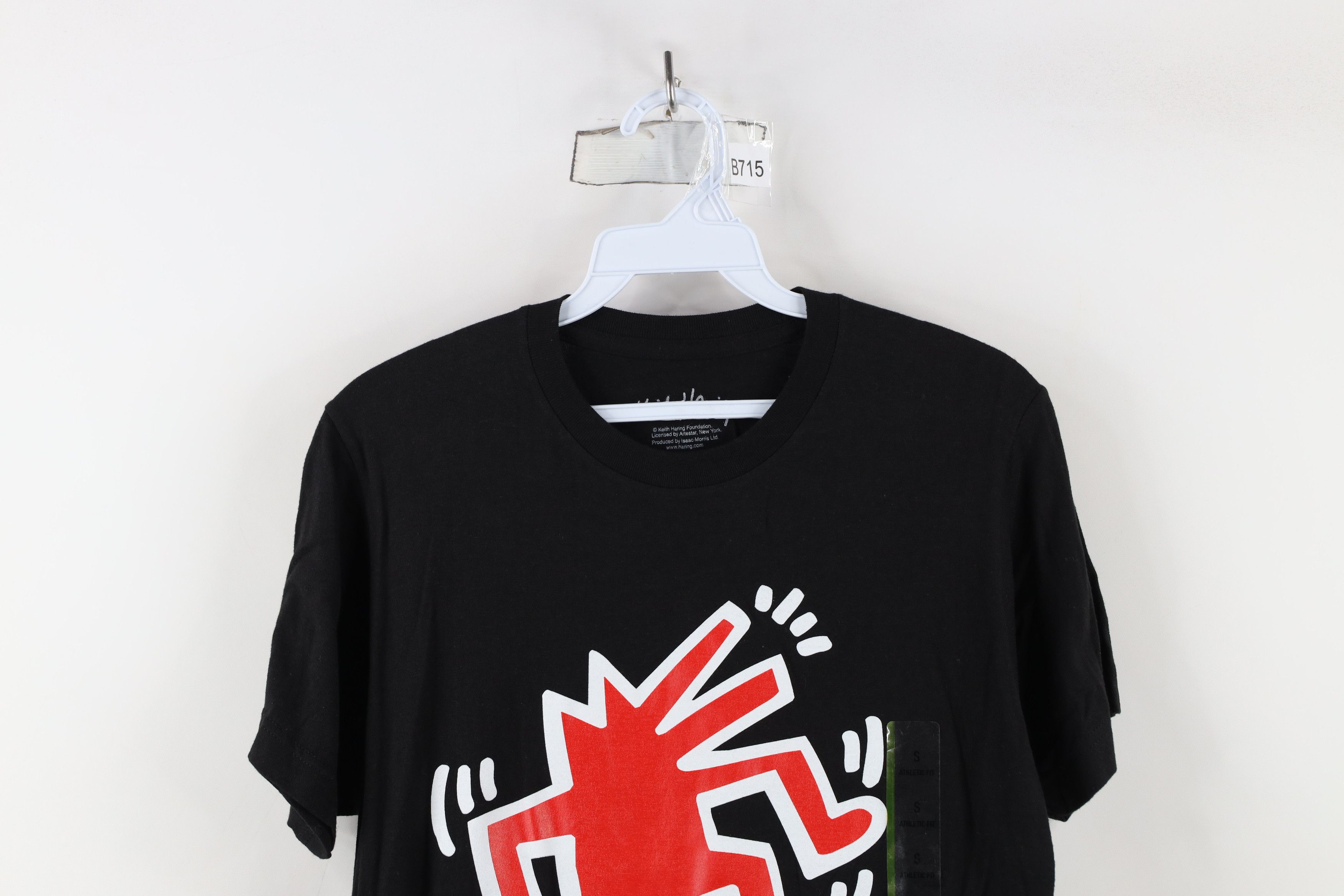 Vintage Deadstock Retro Y2K Keith Haring Art Dog T-Shirt Black Size US S / EU 44-46 / 1 - 2 Thumbnail